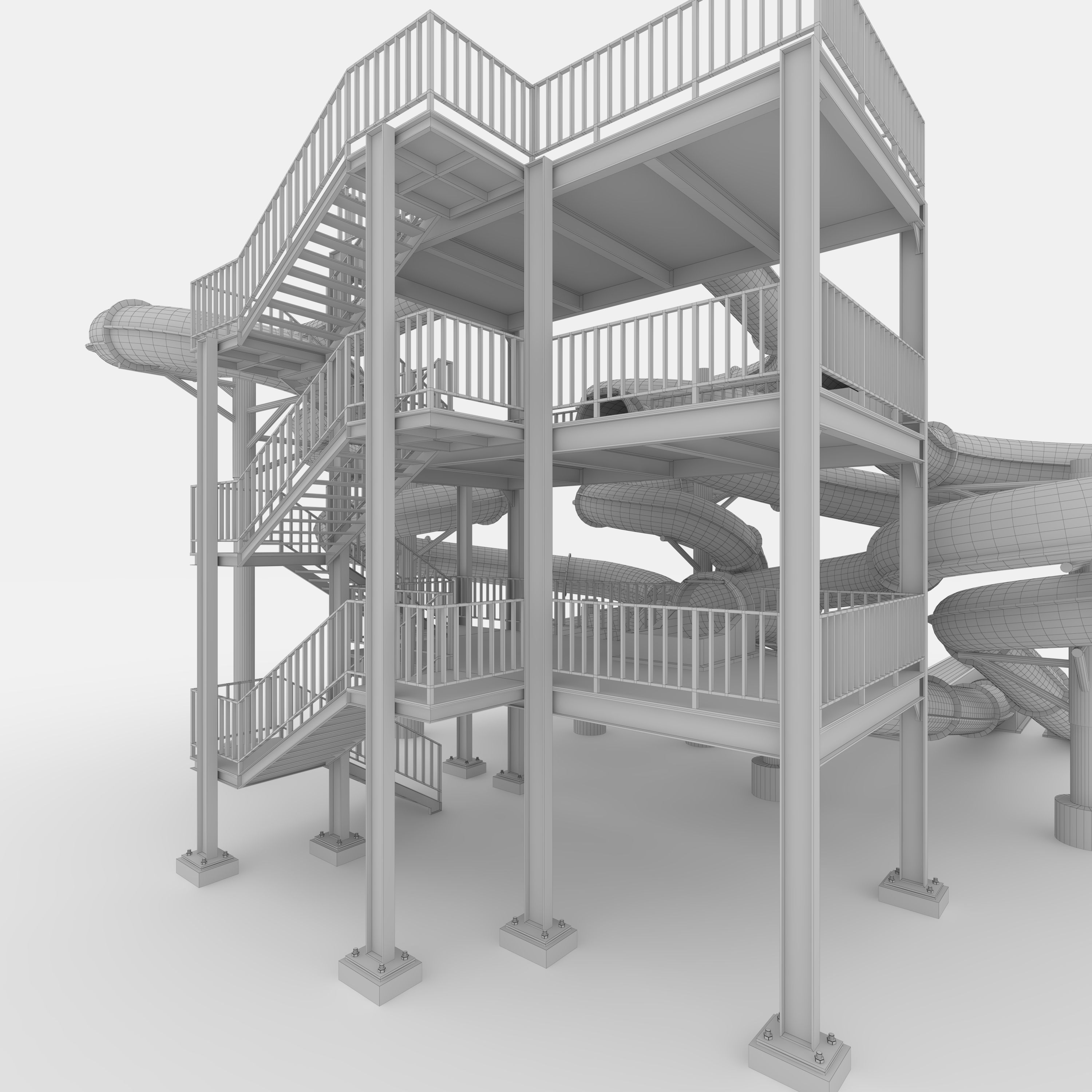 Waterpark Slide 4 3D model_37