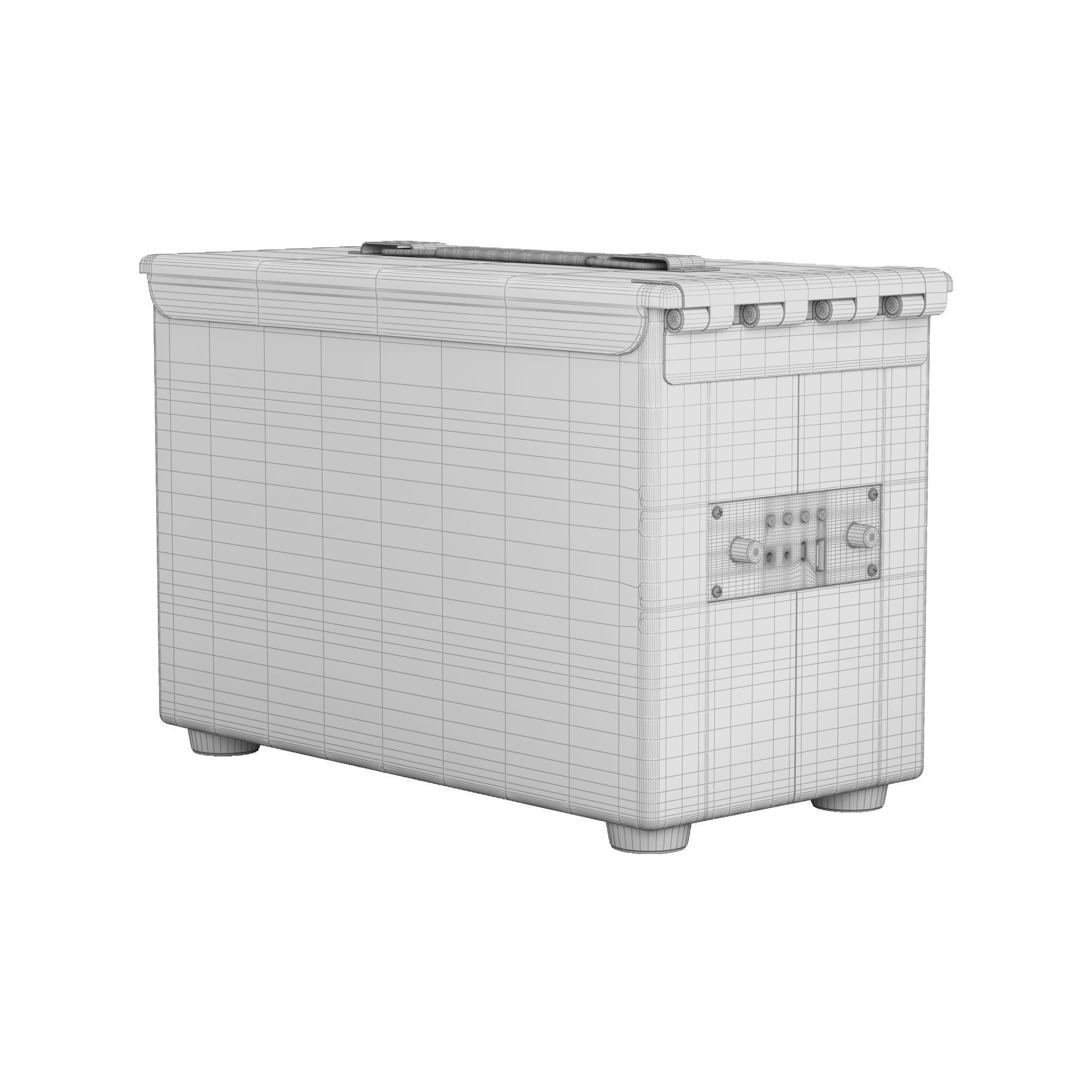 Ammo Box Speaker Low-poly 3D model_4