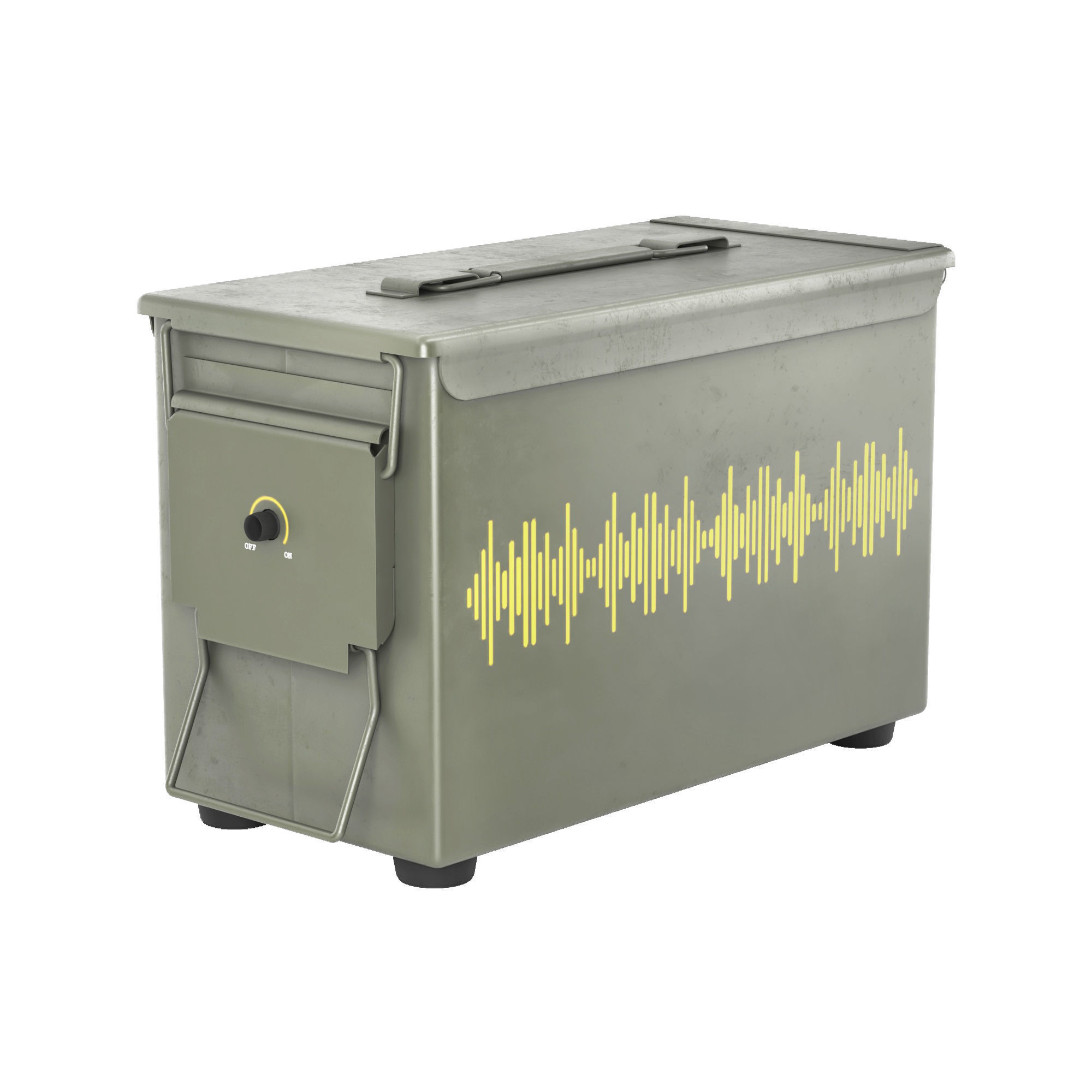 Ammo Box Speaker Low-poly 3D model_1