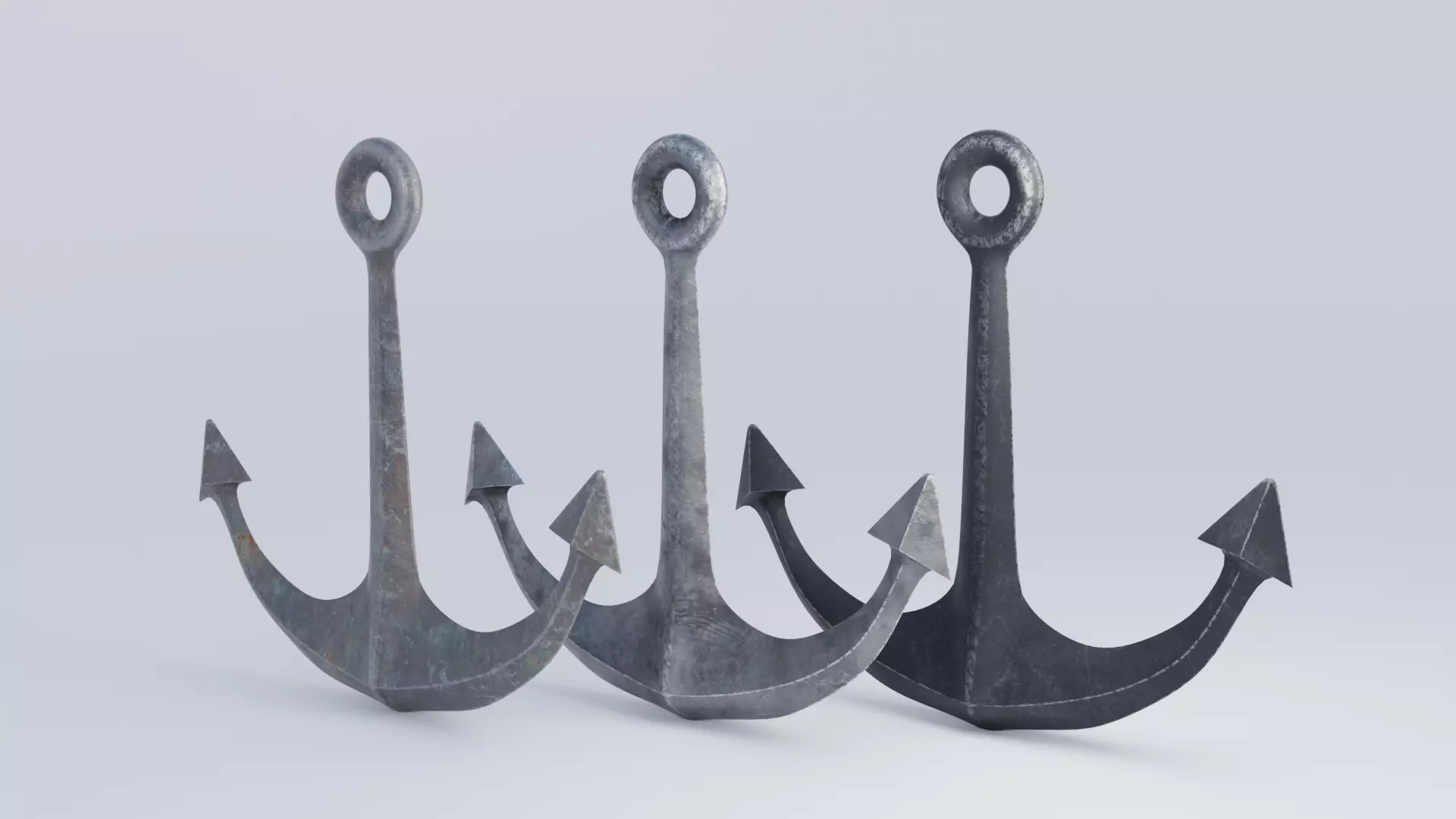 Anchors 4K Low-poly 3D model_0