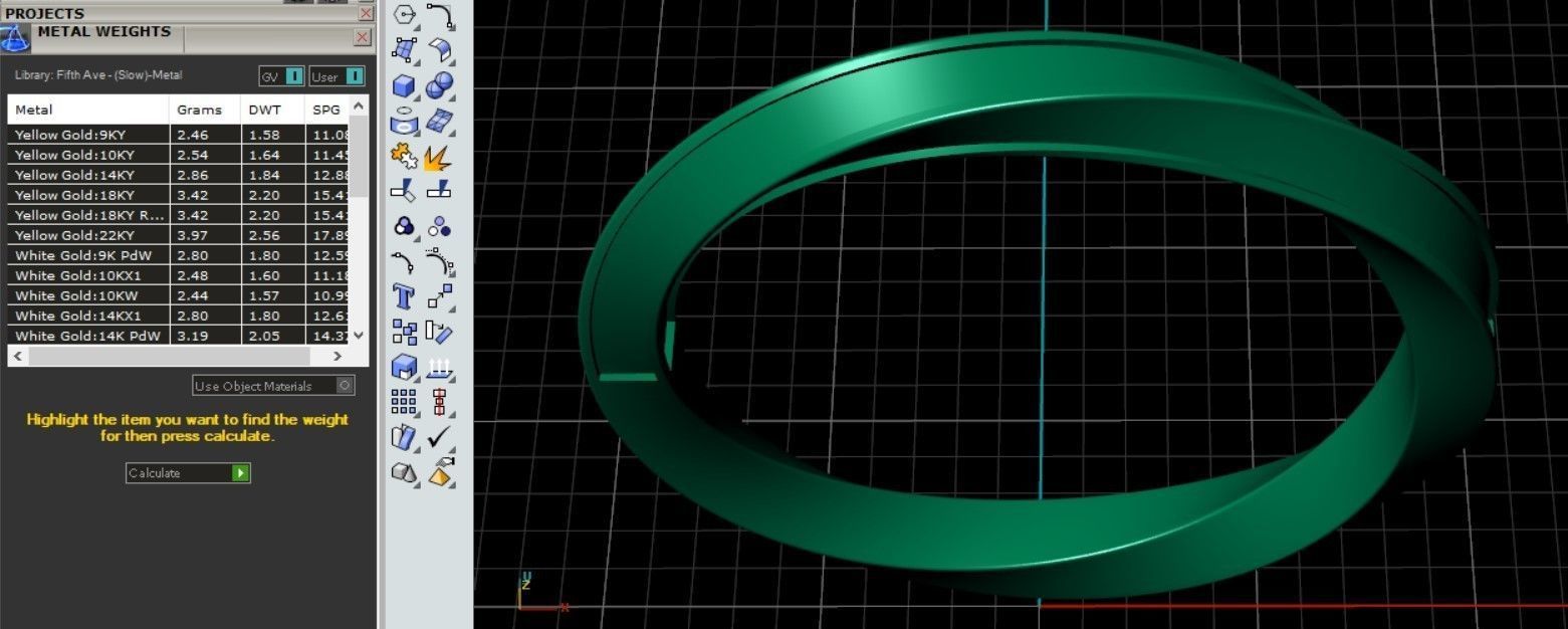 Twist Ring 3 version solid enamel stones 3D print model_3