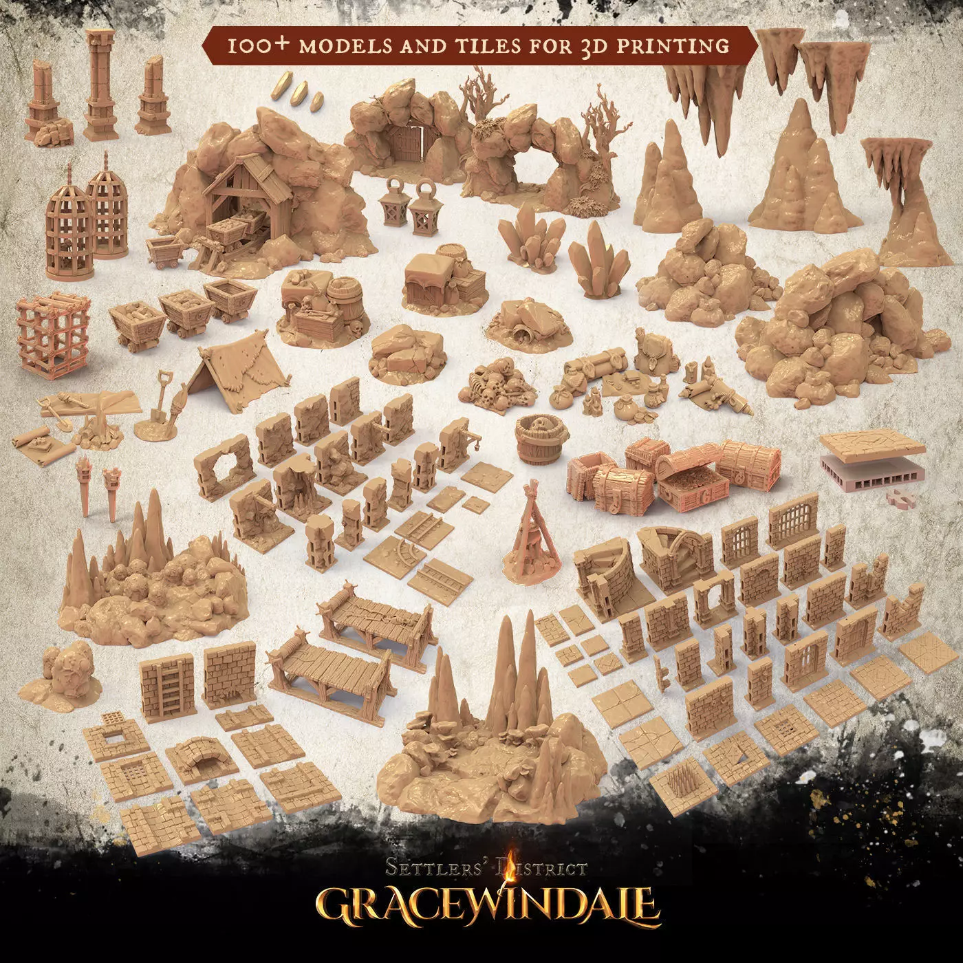 Gracewindale - Dungeoneer 3D Model Pack