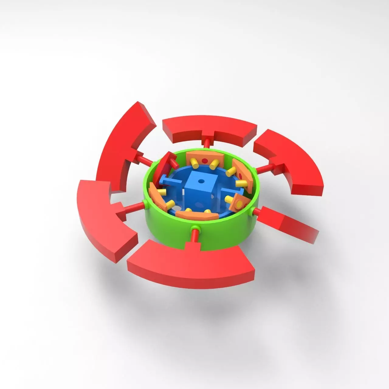 Motion Simulation of Rotating Flipping Mechanism 3D model_0
