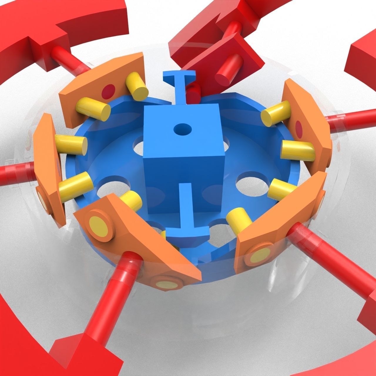 Motion Simulation of Rotating Flipping Mechanism 3D model_2