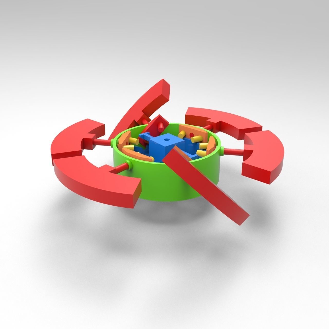 Motion Simulation of Rotating Flipping Mechanism 3D model_1