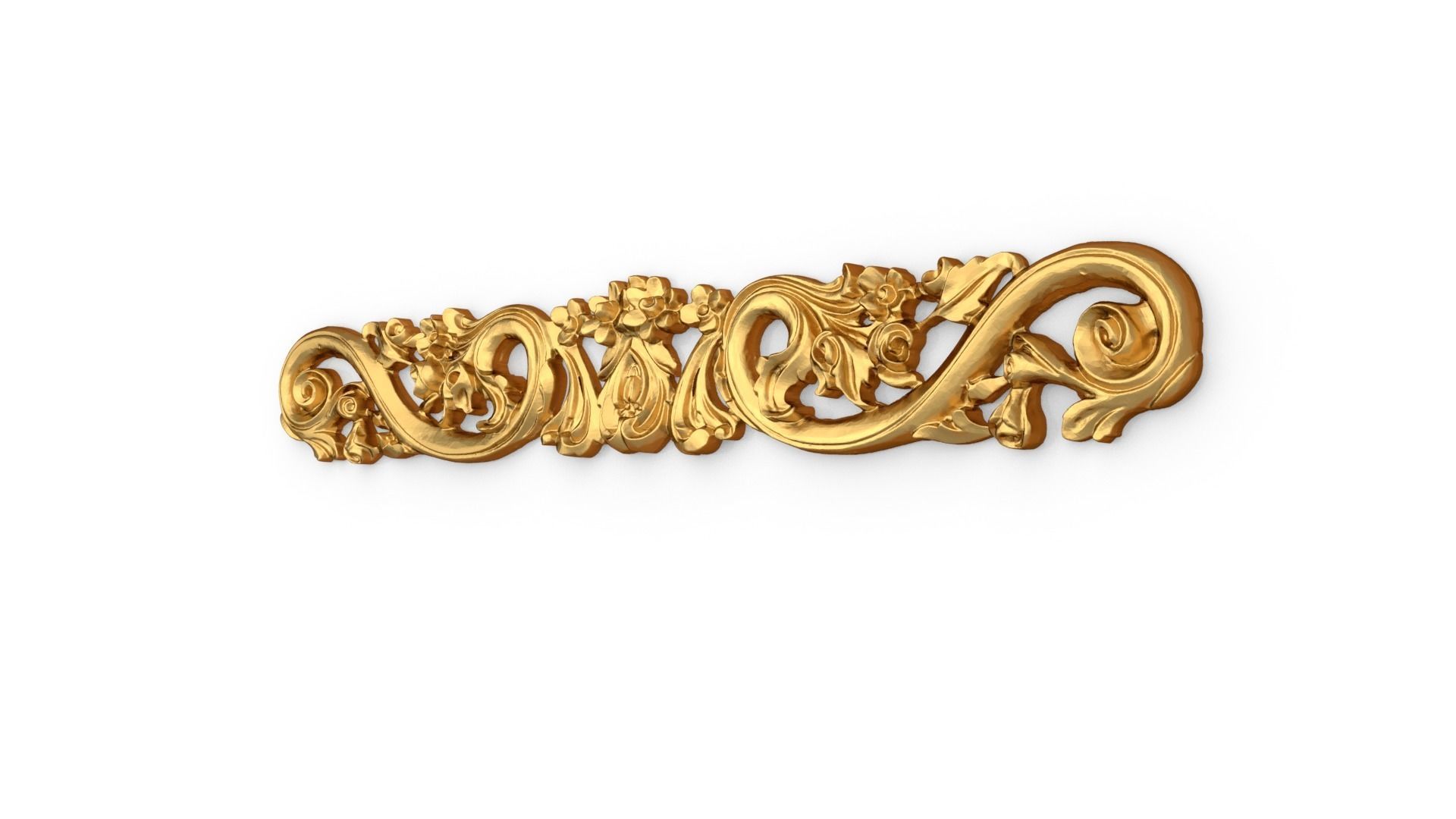 Classic carved decor ornament 391 3D model_2