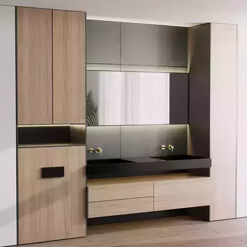 Bathroom furniture by inbani faucet set 75