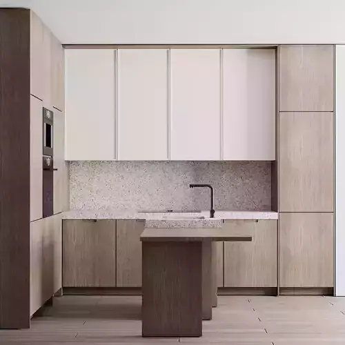 Kitchen Appliance Bosch Kitchen No 57 Low-poly 3D model