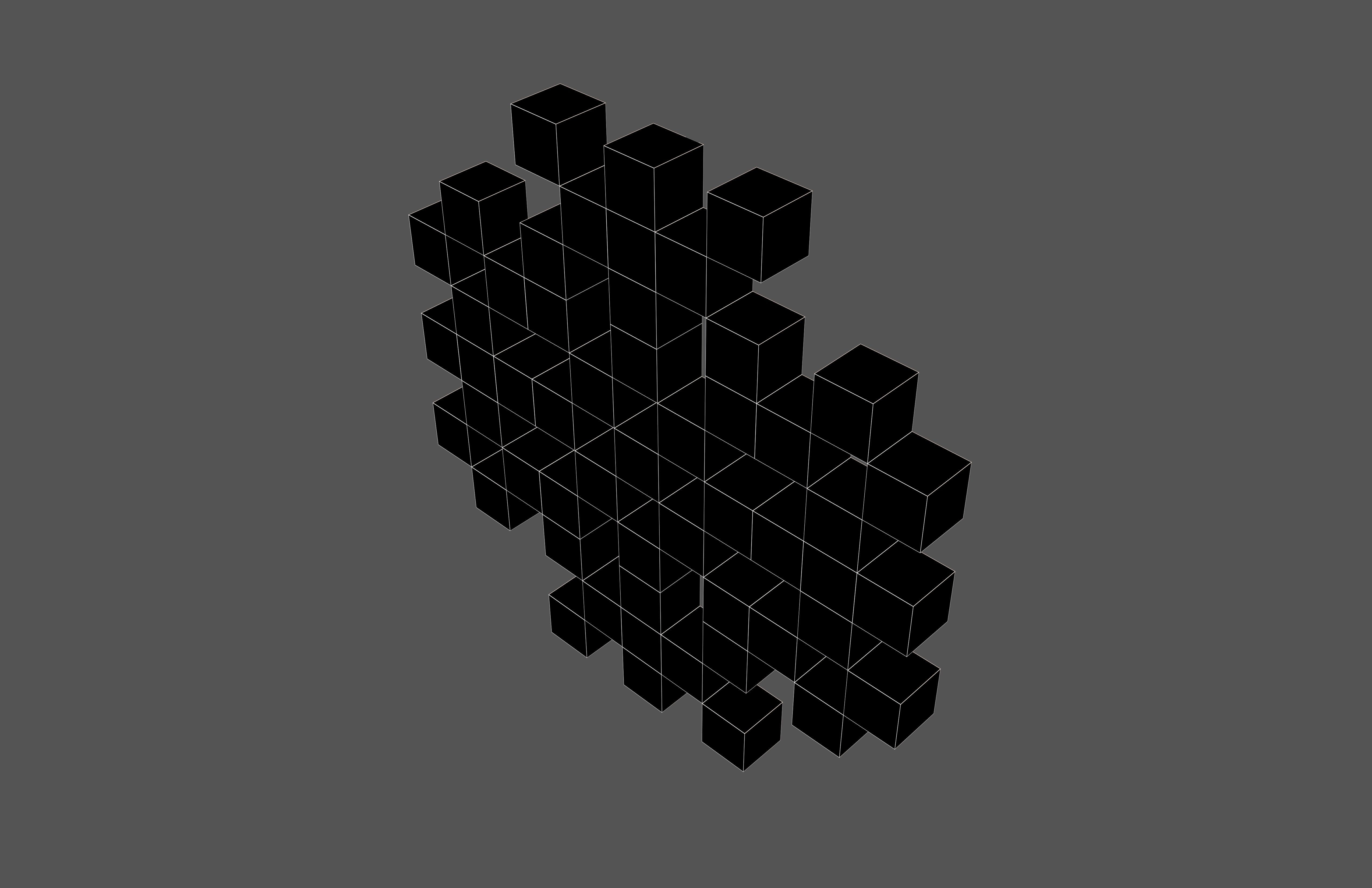 Pixel Snowflake v2 002 Low-poly 3D model_6