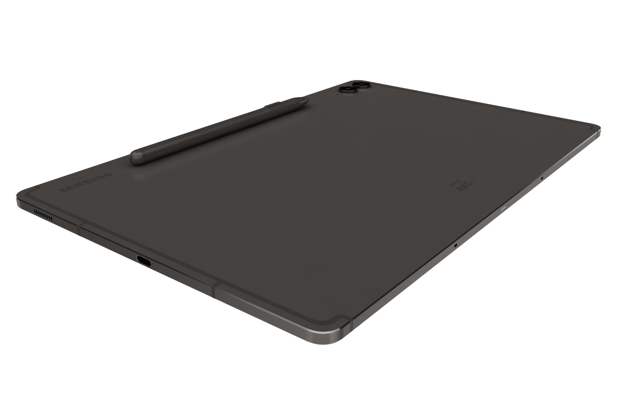 Samsung Galaxy Tab S9 FE Plus Gray 3D model_14