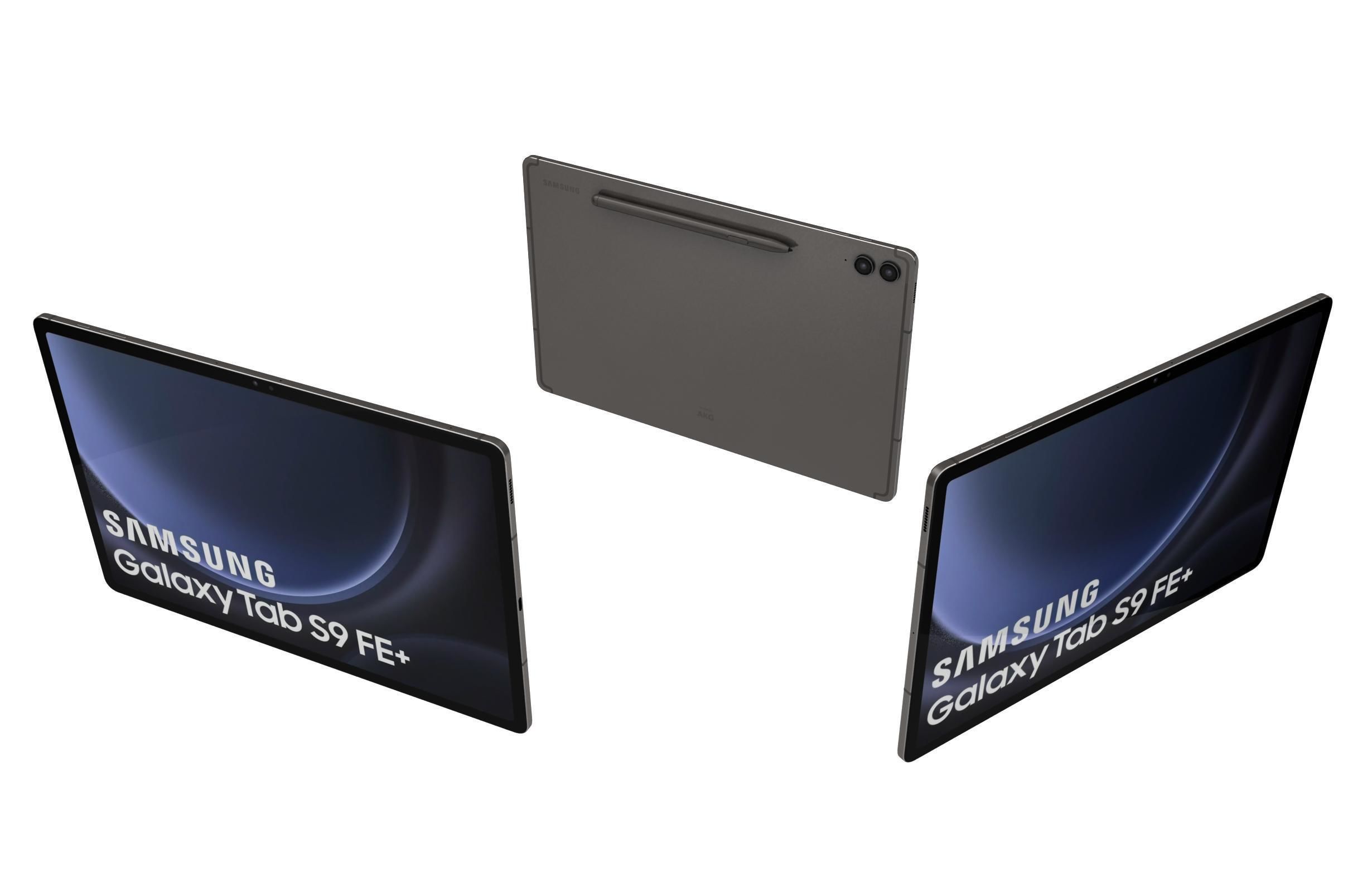 Samsung Galaxy Tab S9 FE Plus Gray 3D model_2