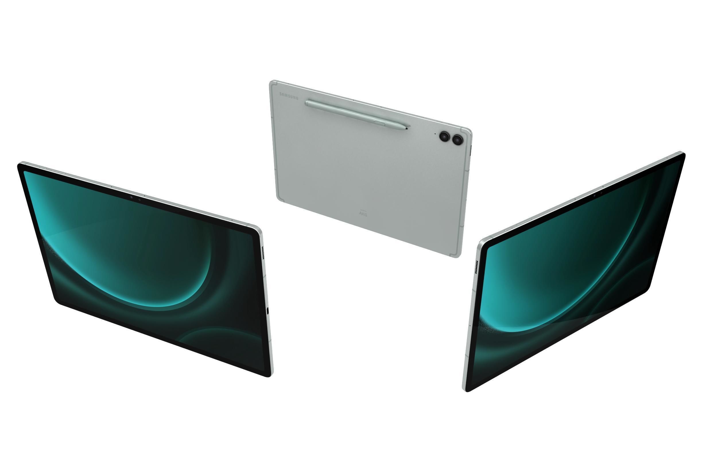Samsung Galaxy Tab S9 FE Plus Green 3D model_1