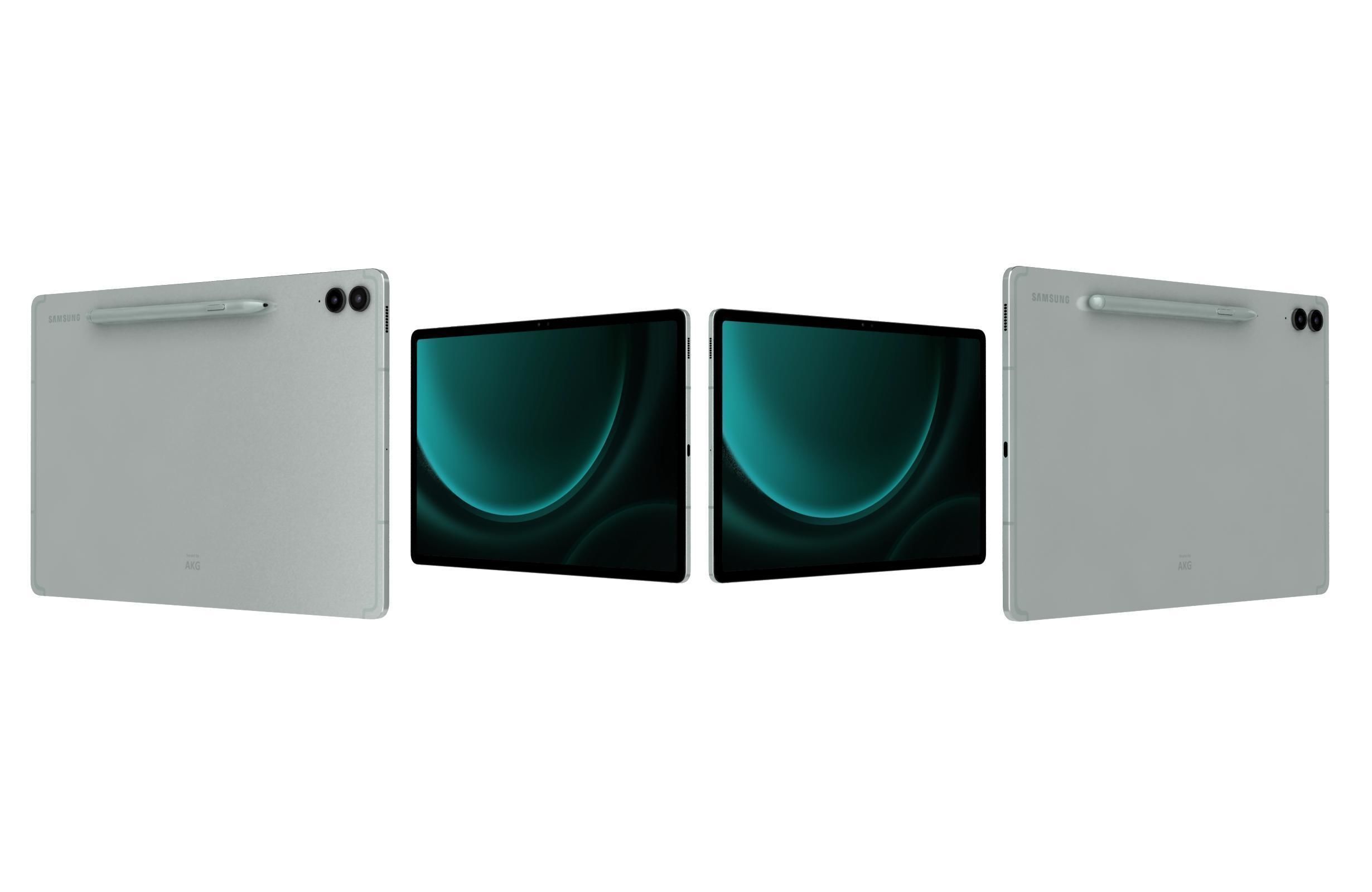 Samsung Galaxy Tab S9 FE Plus Green 3D model_3