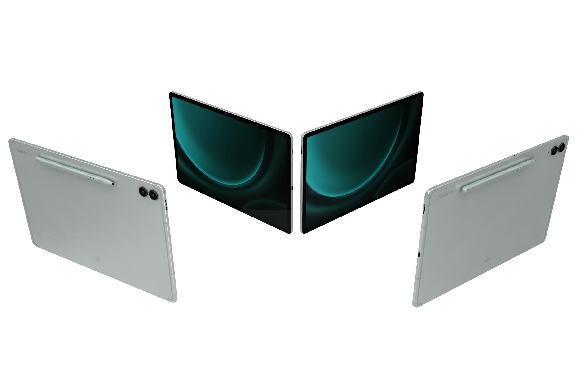 Samsung Galaxy Tab S9 FE Plus Green 3D model_4
