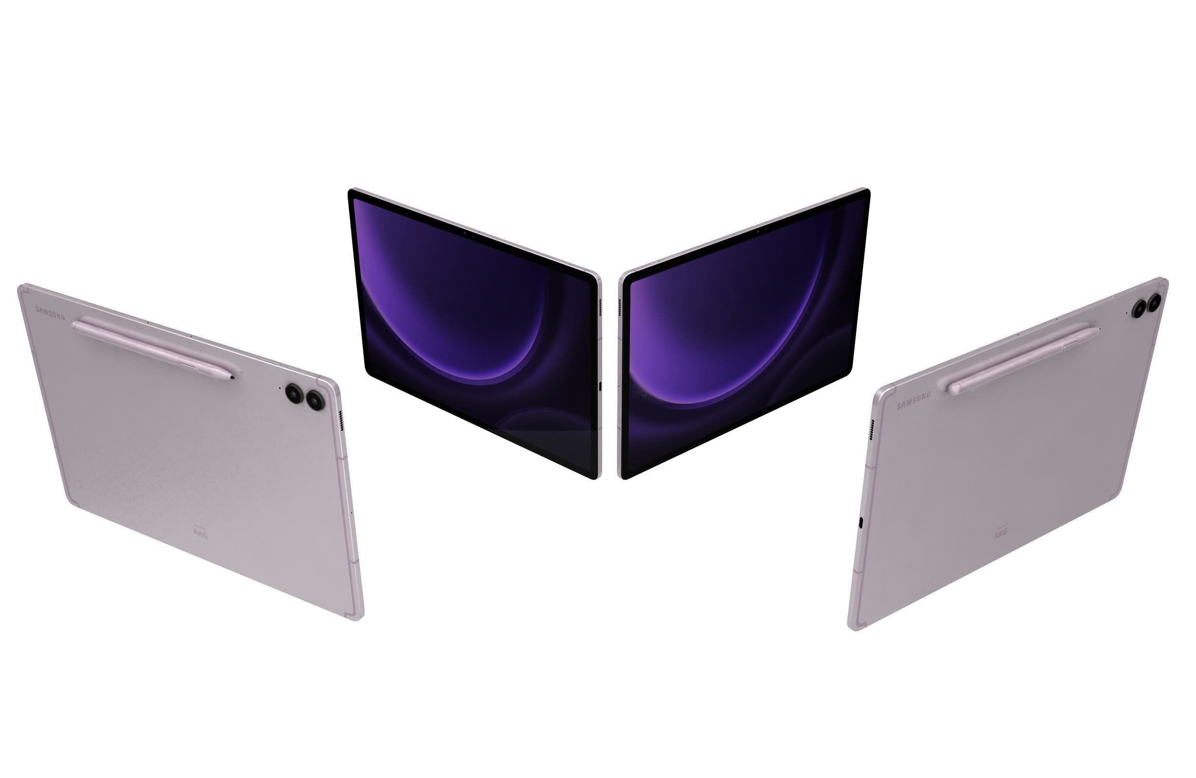 Samsung Galaxy Tab S9 FE Plus All Colors 3D model_9