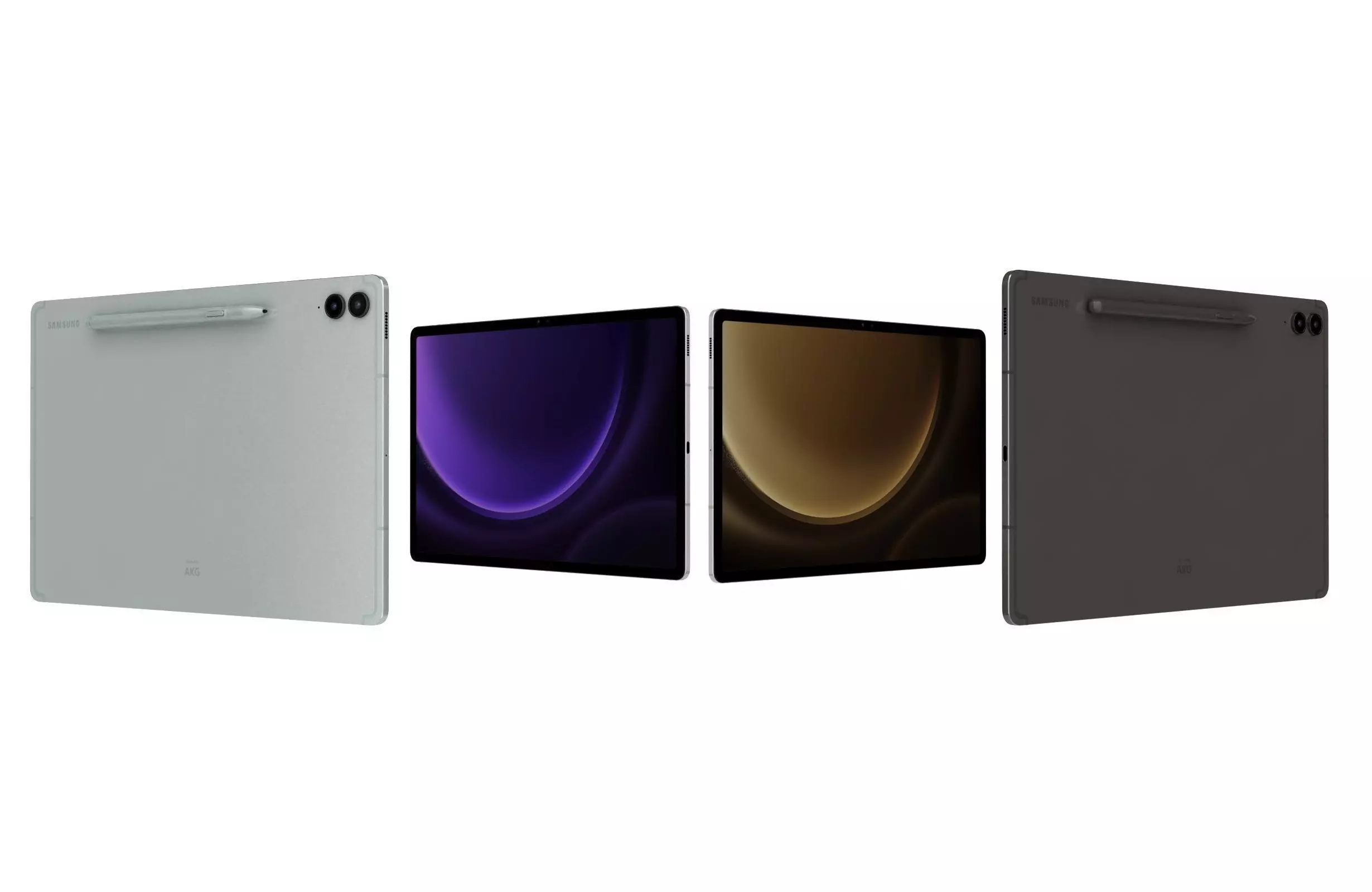 Samsung Galaxy Tab S9 FE Plus All Colors 3D model_0