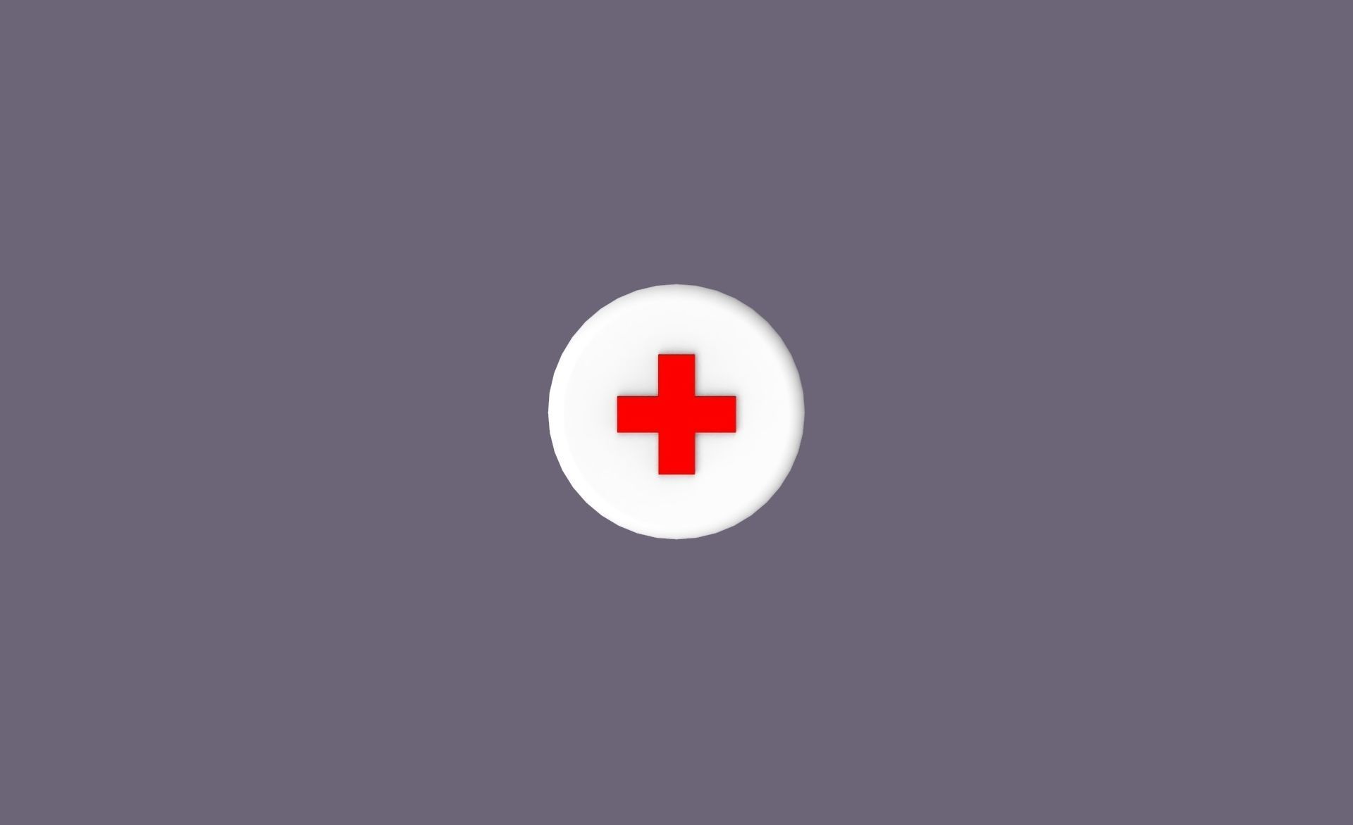 First Aid Icon v001 Free low-poly 3D model_6