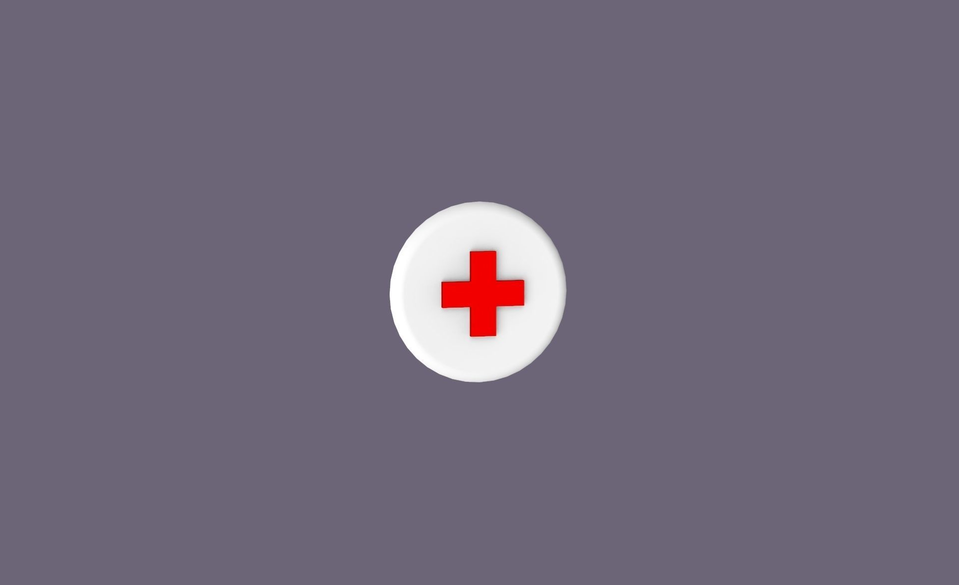 First Aid Icon v001 Free low-poly 3D model_12