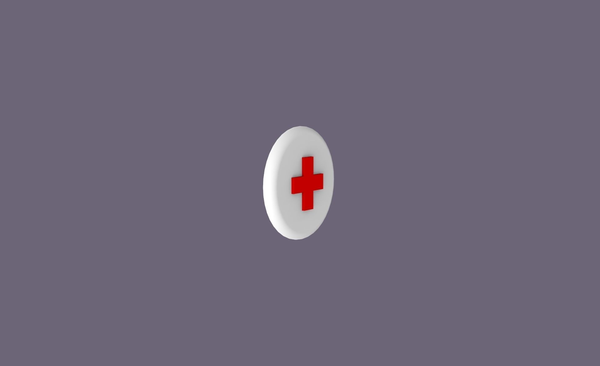 First Aid Icon v001 Free low-poly 3D model_4