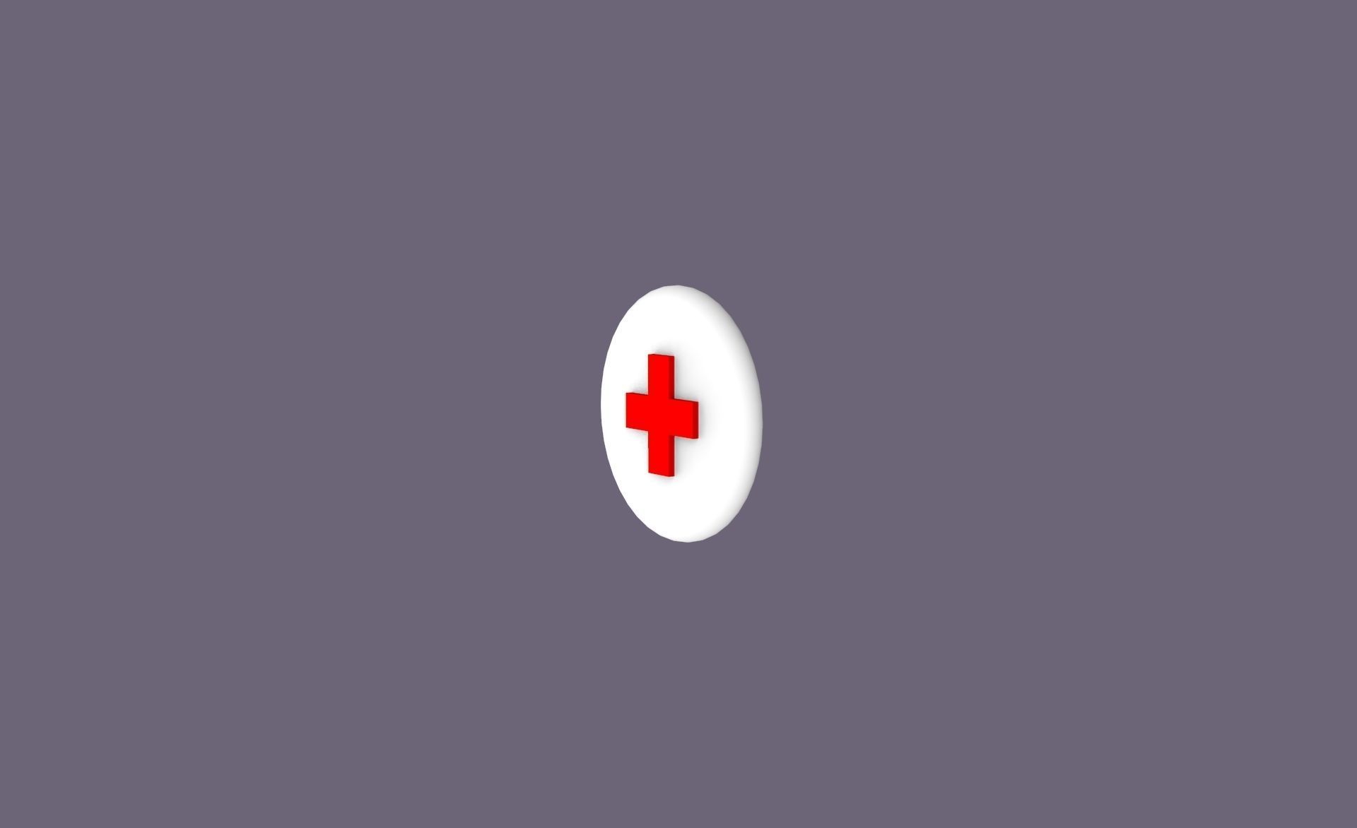 First Aid Icon v001 Free low-poly 3D model_8
