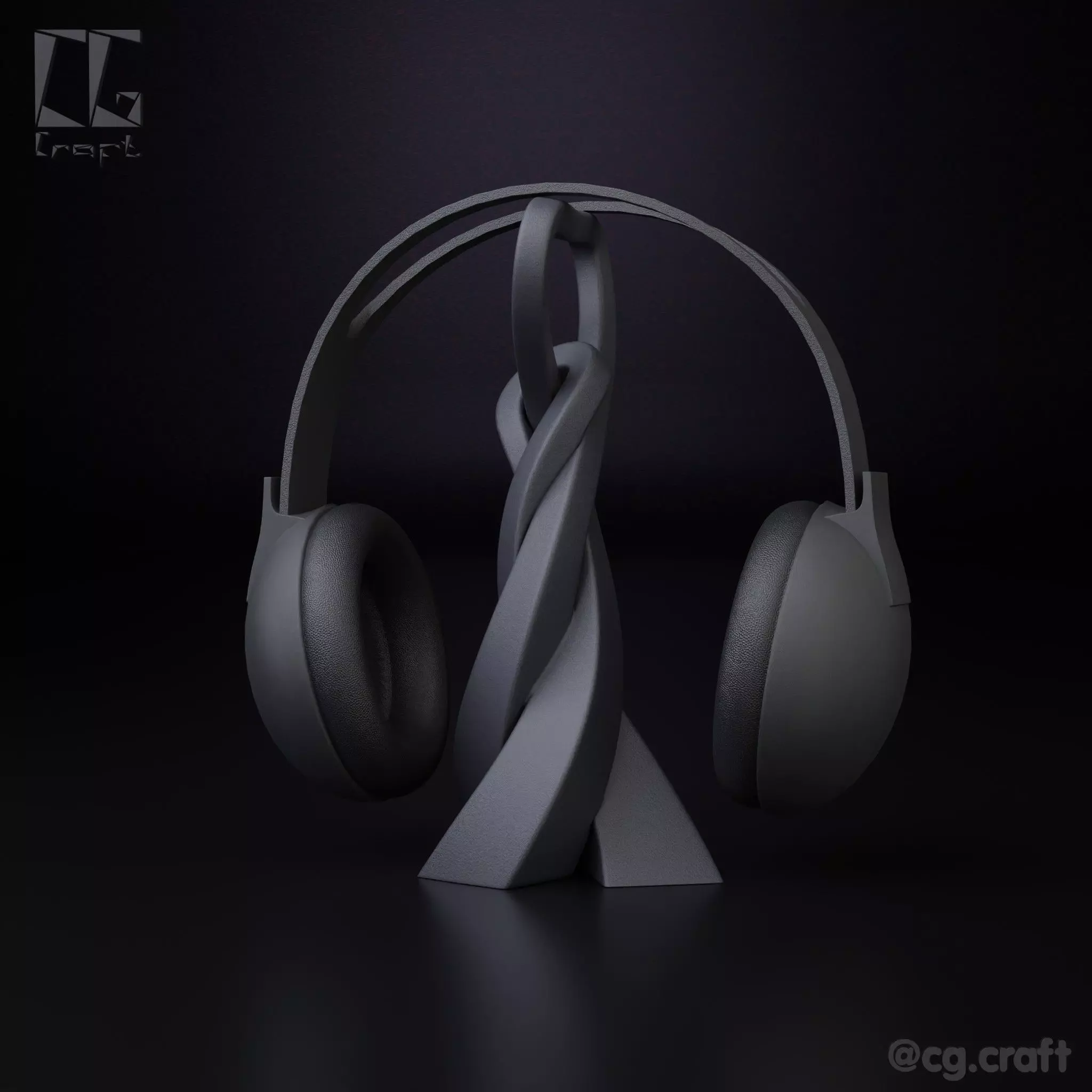 Headphone stand 2 3D print model