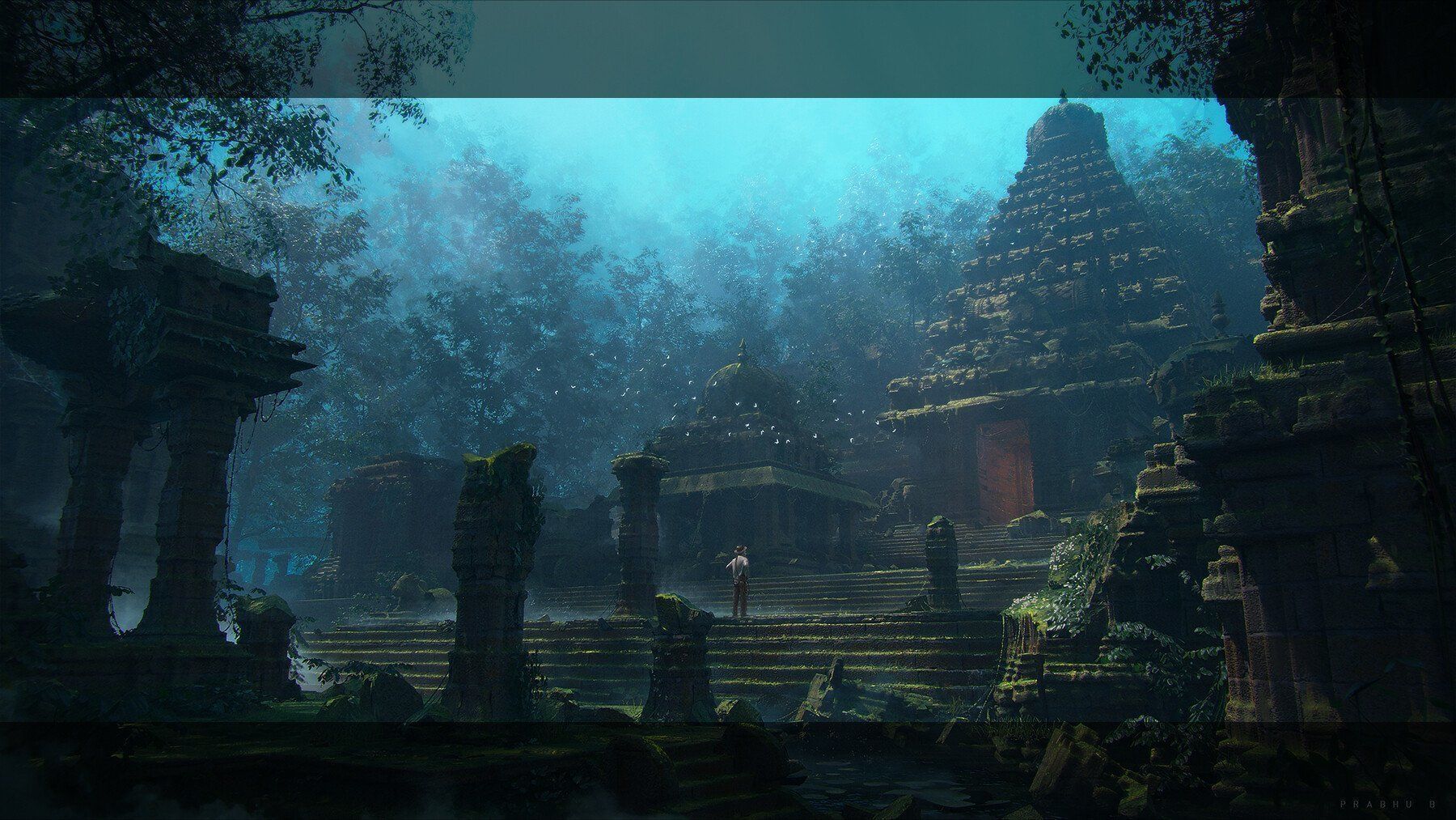 INDIAN TEMPLE - Kitbash Set 3D model_4