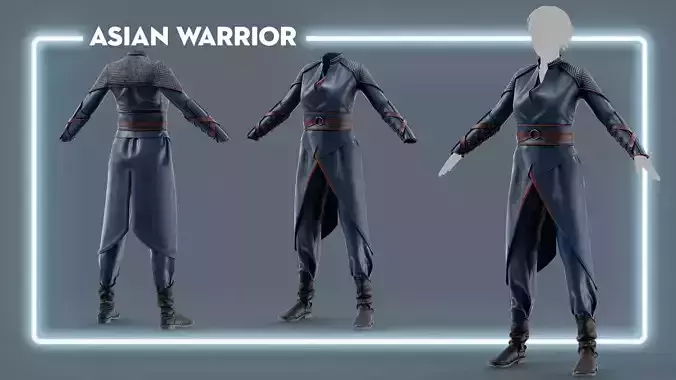 Asian Warrior Cloth