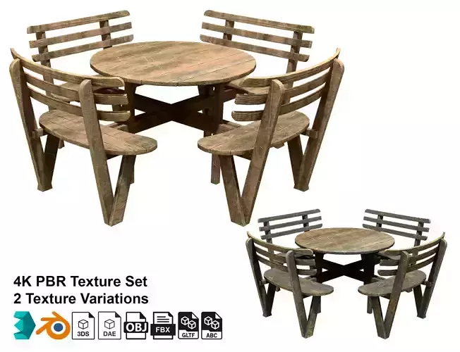 Picnic Bench 4-Old Version