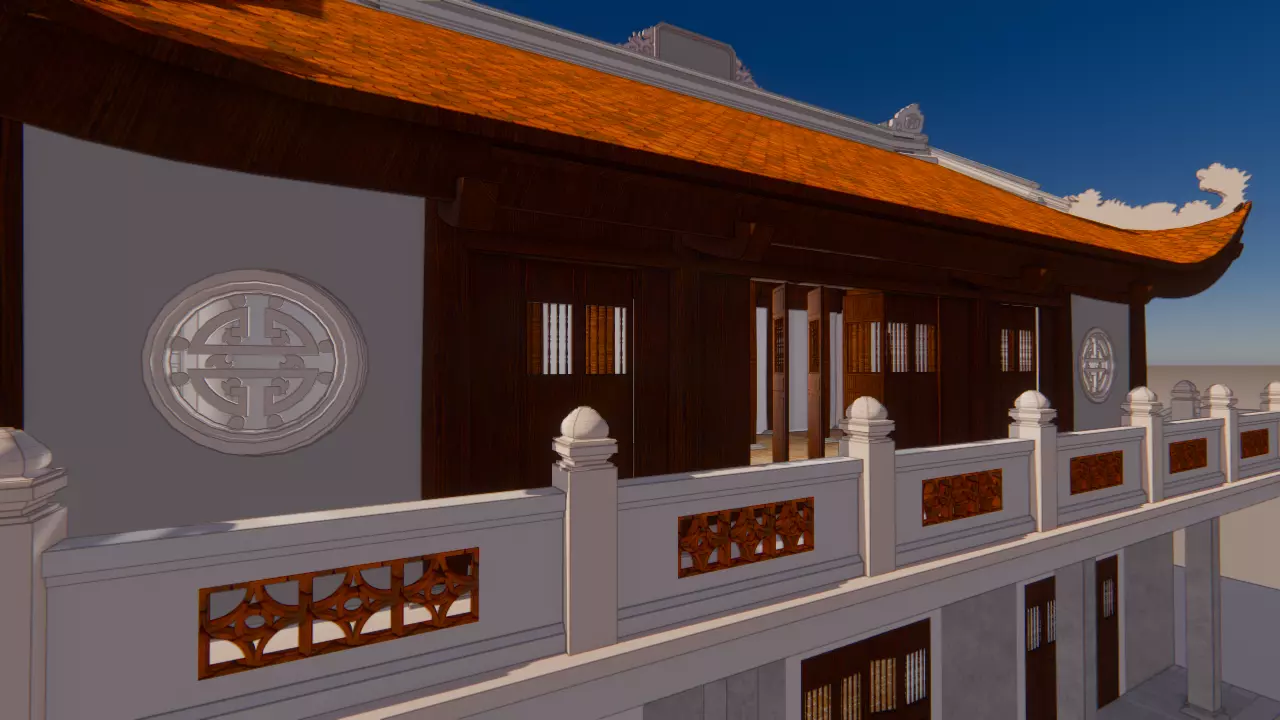 Temple Lam Tuyen Free 3D model