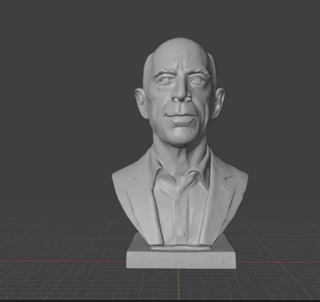 JK Simmons 3D print model_1