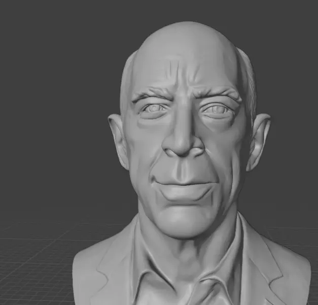 JK Simmons 3D print model_2