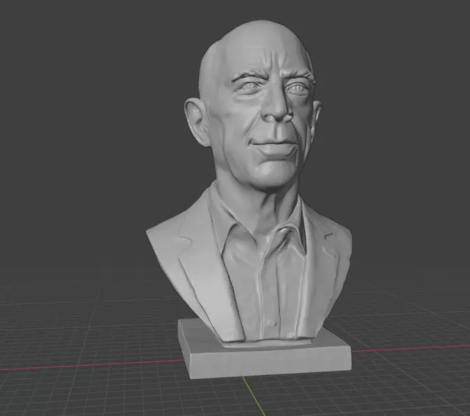 JK Simmons 3D print model_19