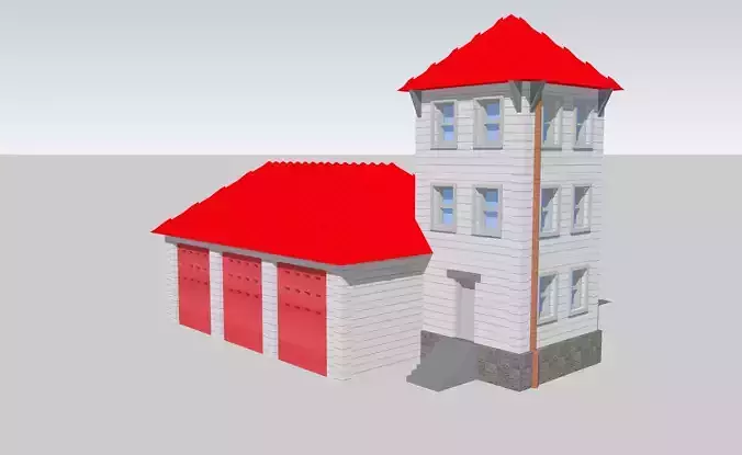 Country Fire Station by Outland Models