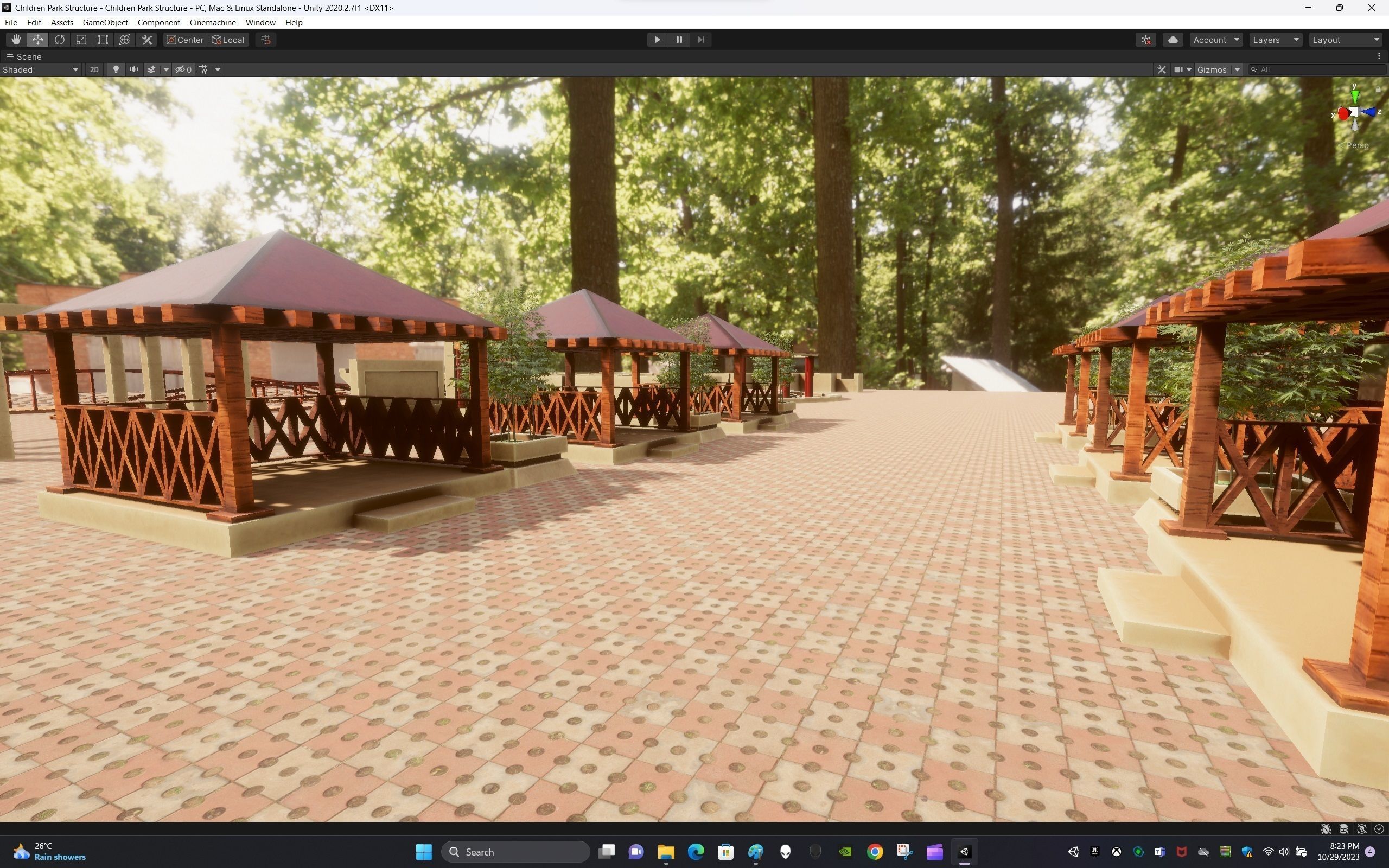 Children Park Structure Low-poly 3D model_17