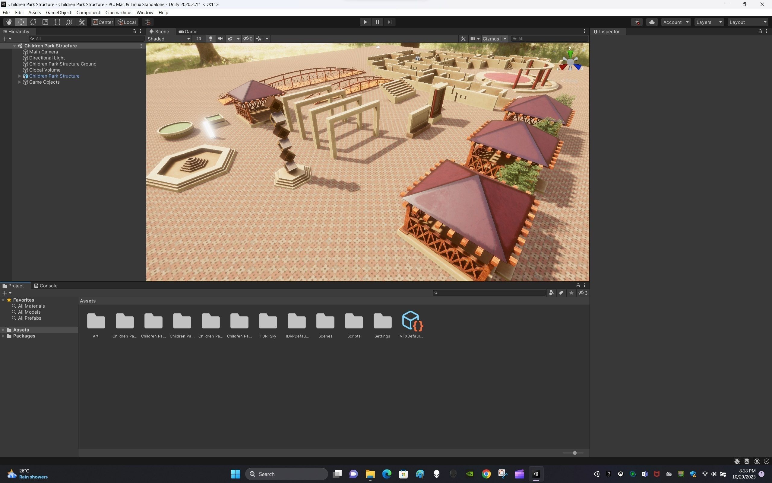 Children Park Structure Low-poly 3D model_11
