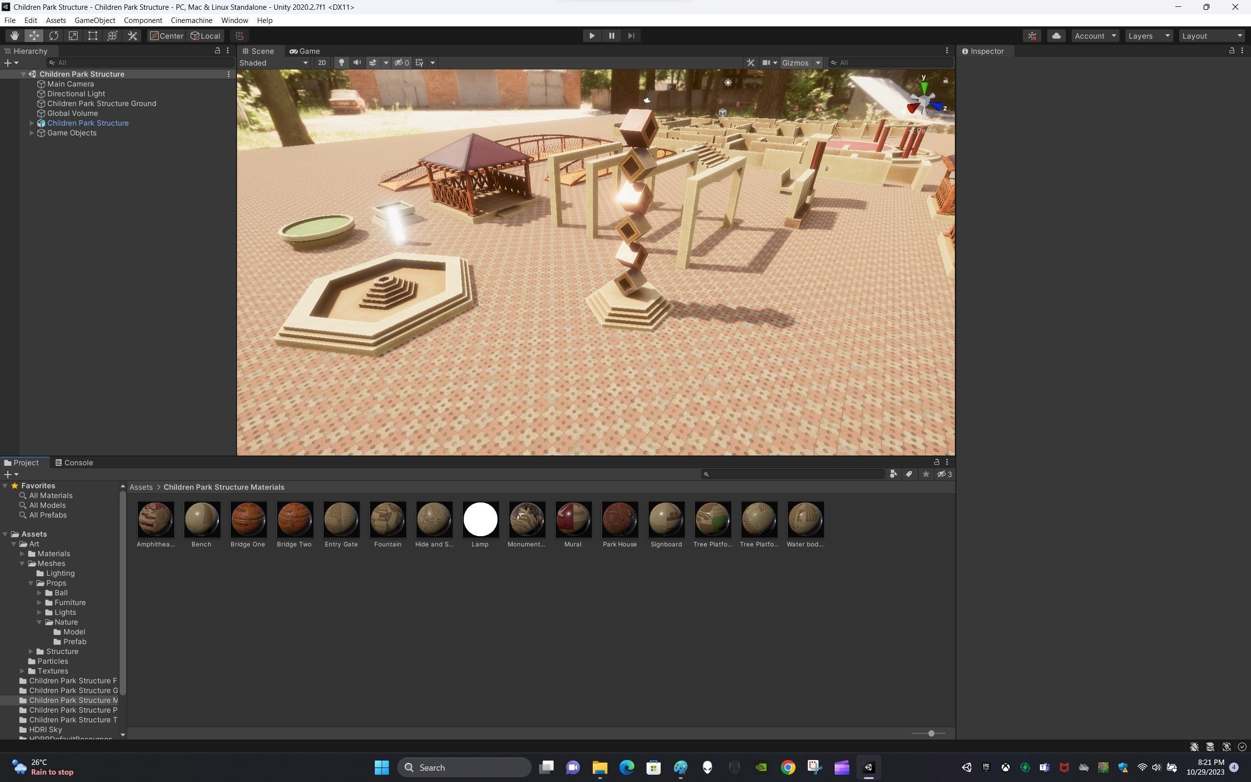 Children Park Structure Low-poly 3D model_14