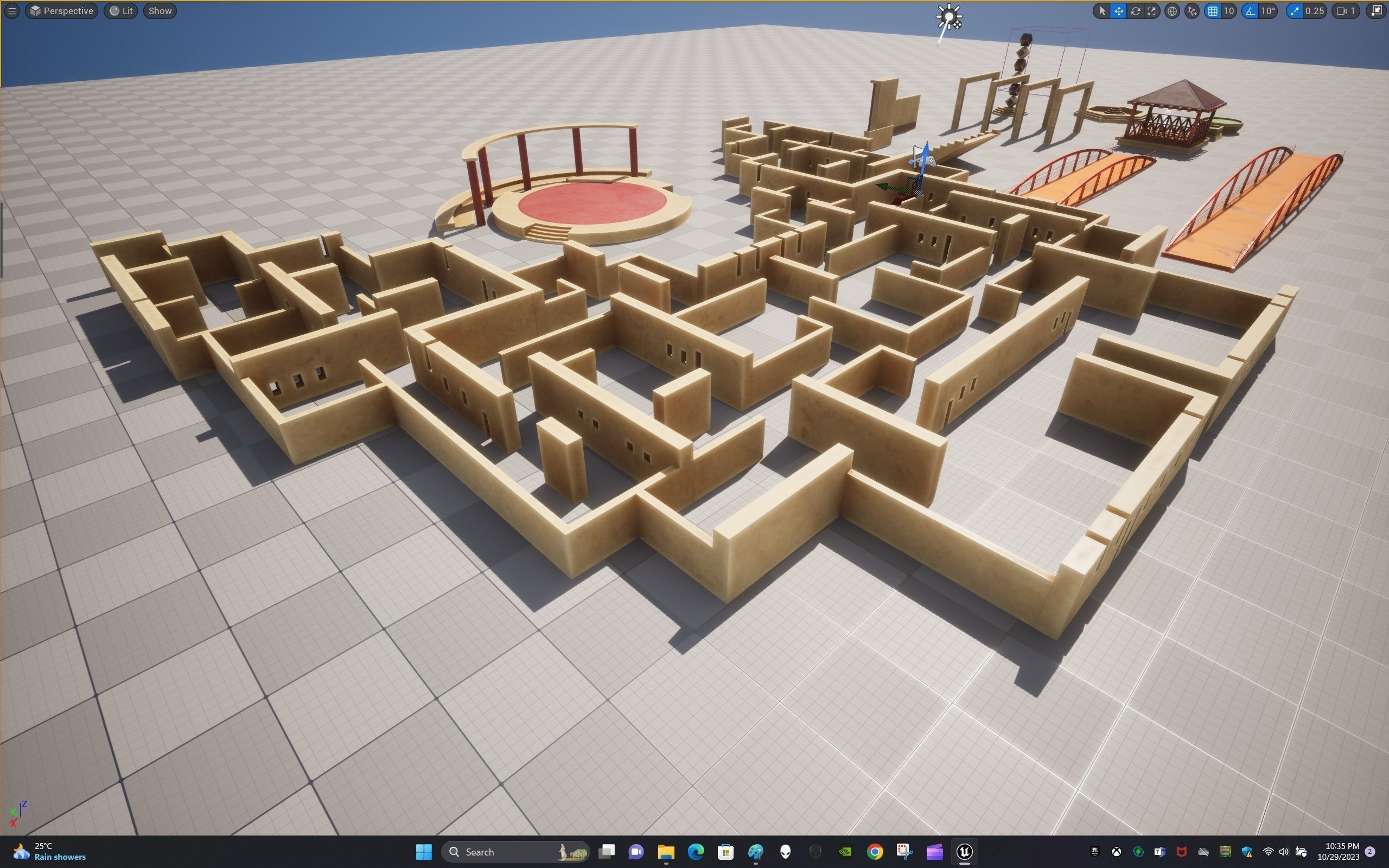 Children Park Structure Low-poly 3D model_28