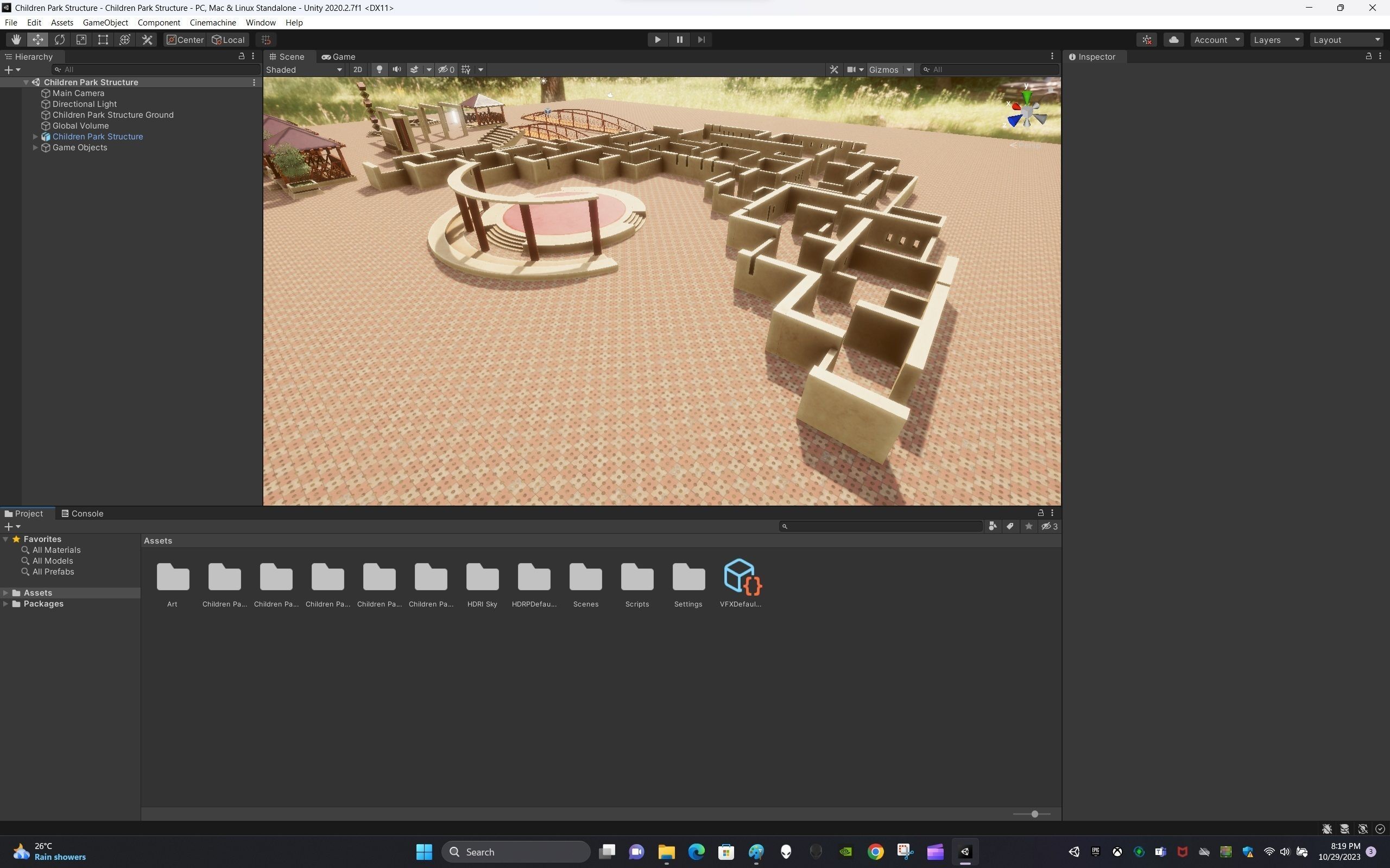 Children Park Structure Low-poly 3D model_12