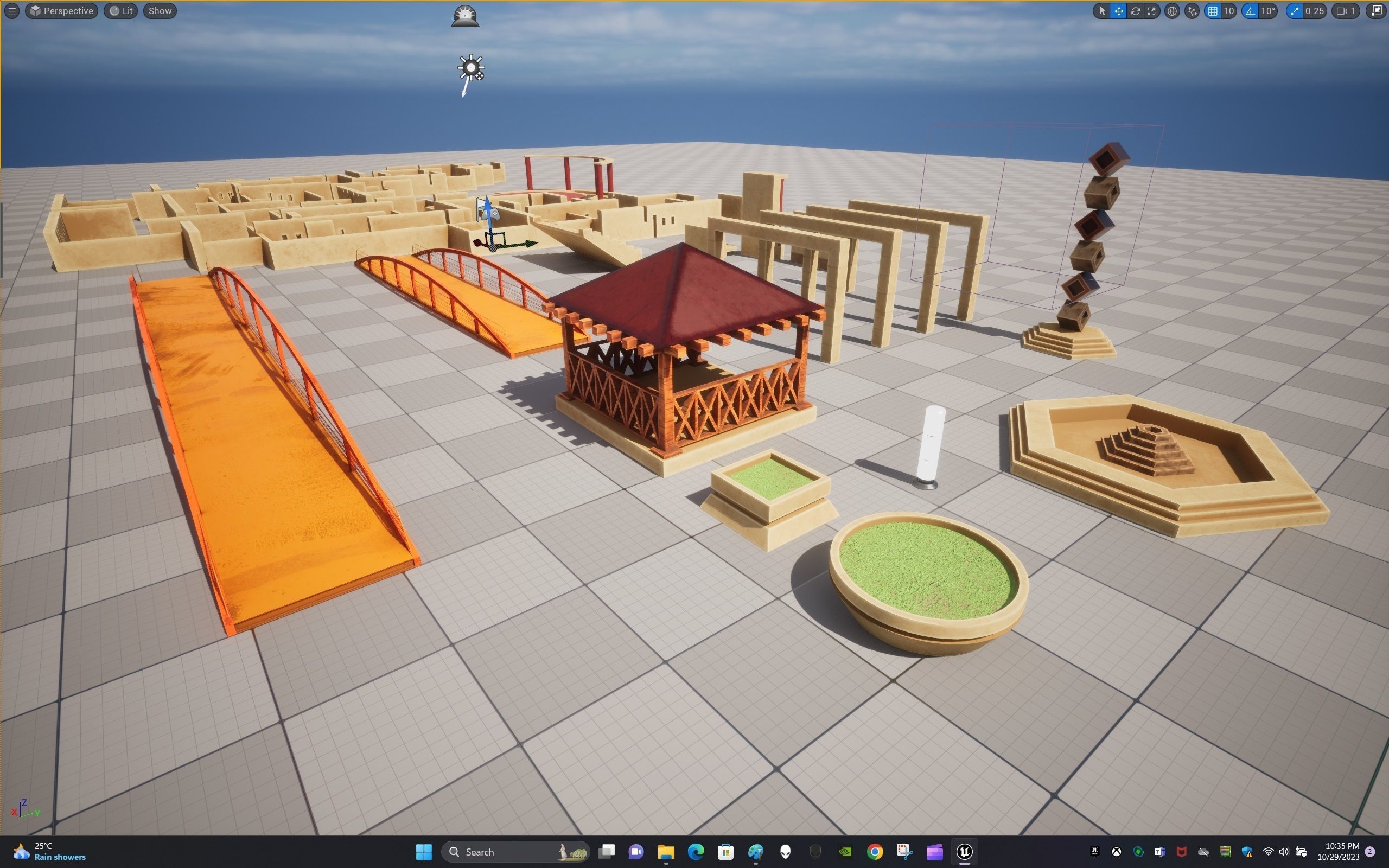 Children Park Structure Low-poly 3D model_29