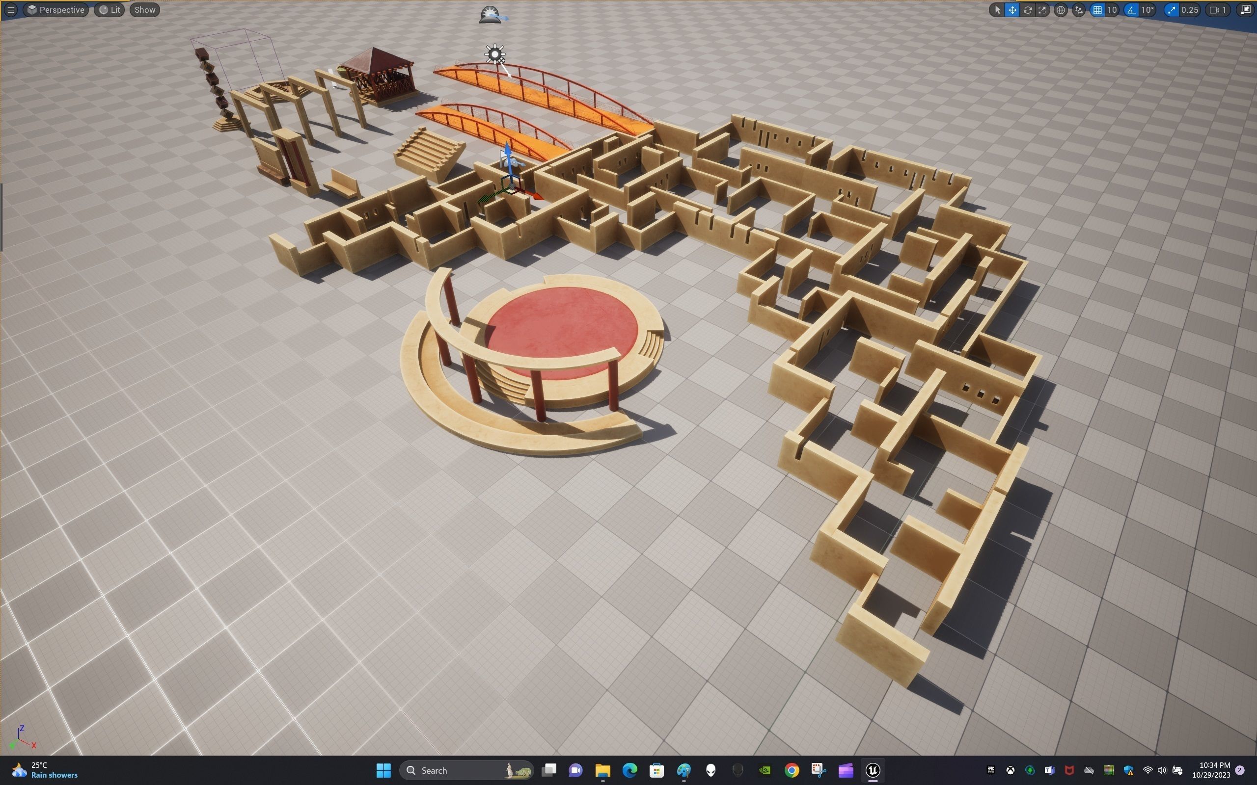 Children Park Structure Low-poly 3D model_27