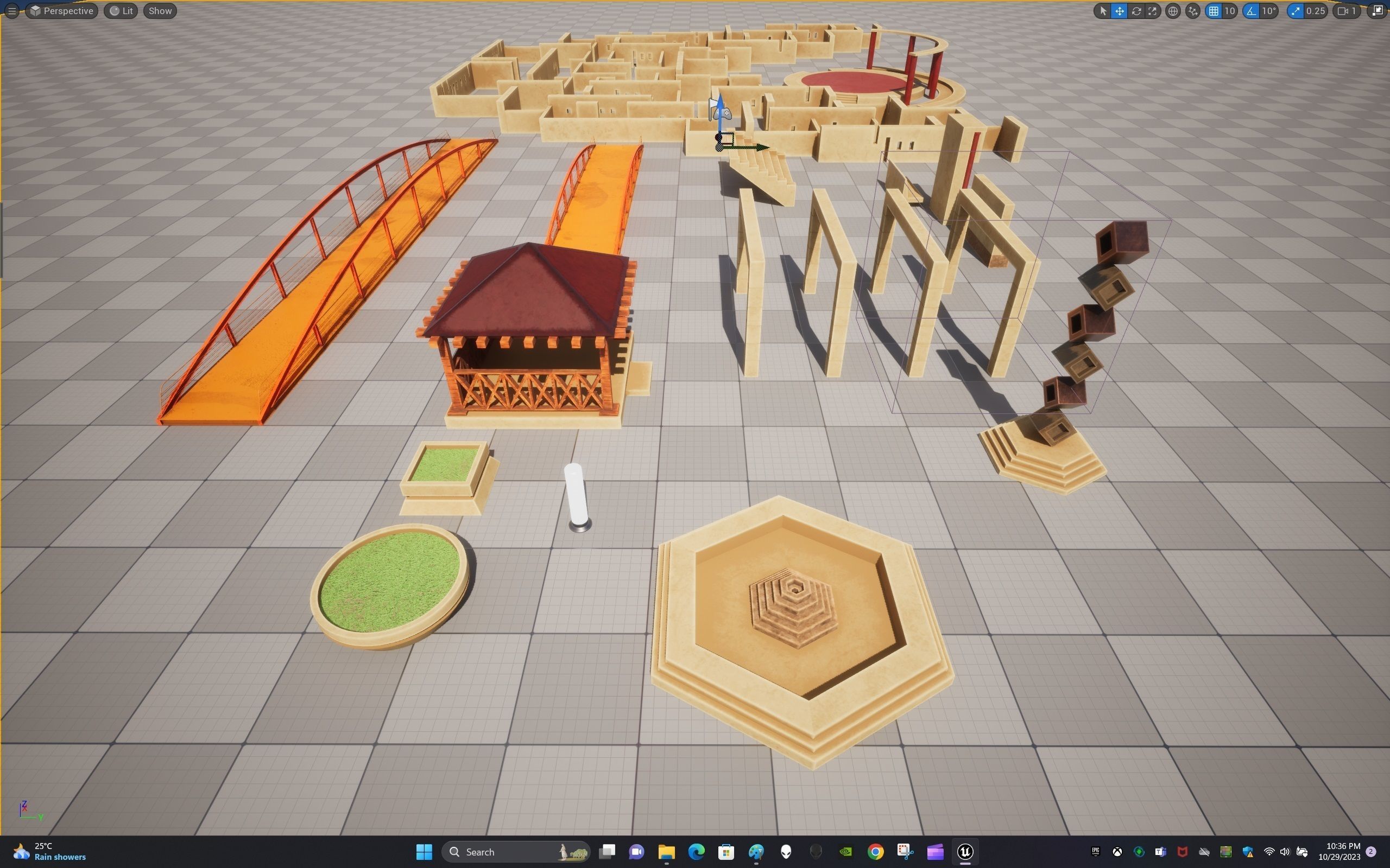 Children Park Structure Low-poly 3D model_30