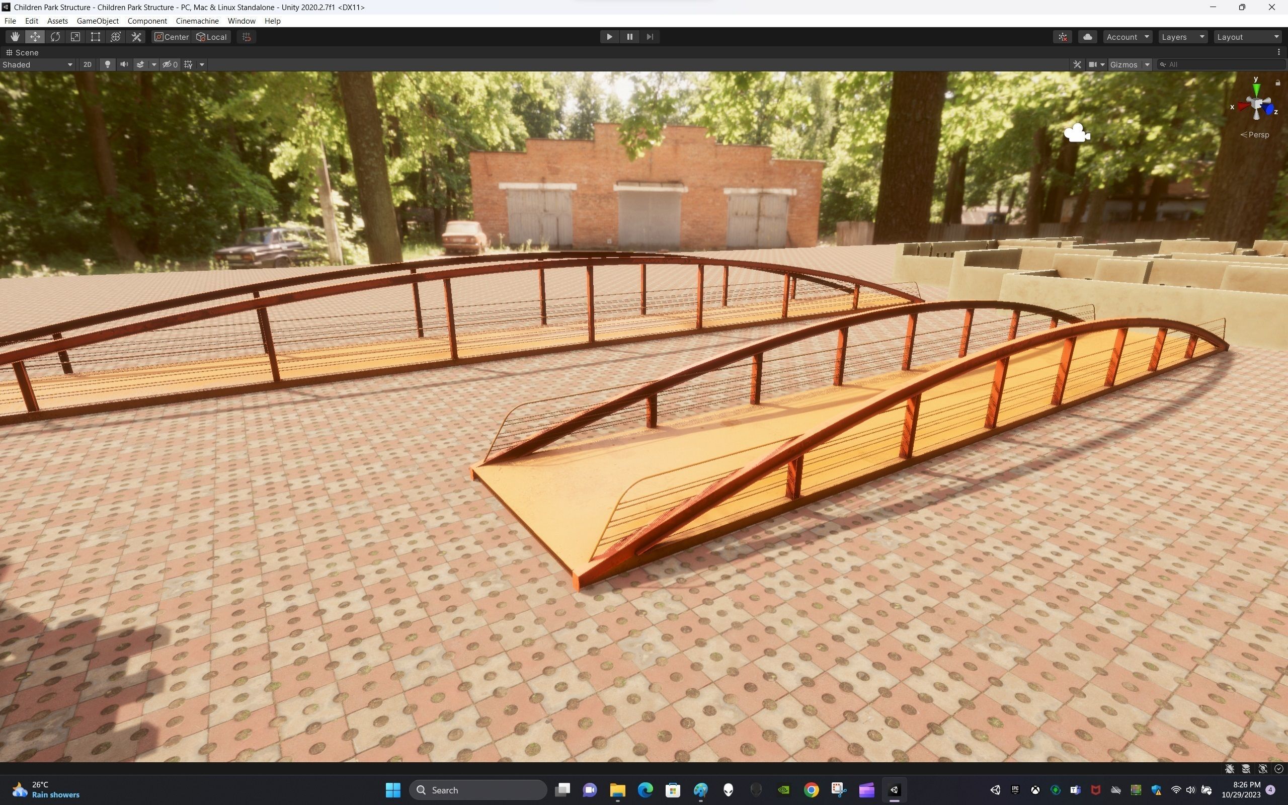 Children Park Structure Low-poly 3D model_20