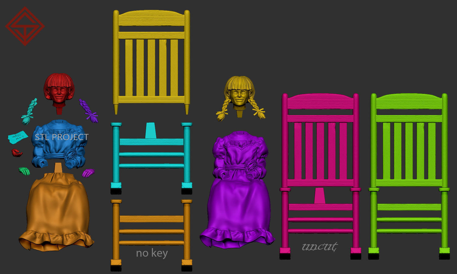 Annabelle 3D print model_2