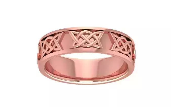 Free Design Plain Gold Women Wedding Band 3dm STL OBJ FBX Render