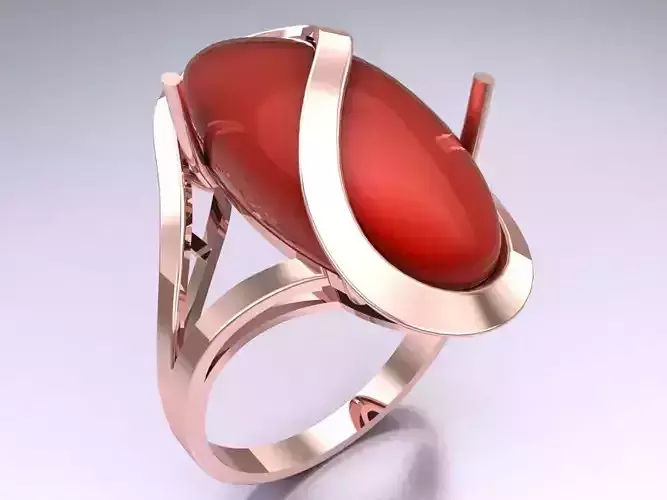 Oval Stone Ring - Womens Rings - SN780