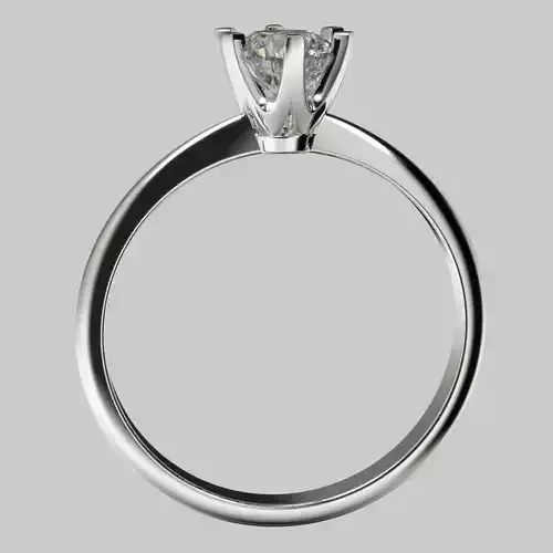 Engagement ring set 5mm diamond gem