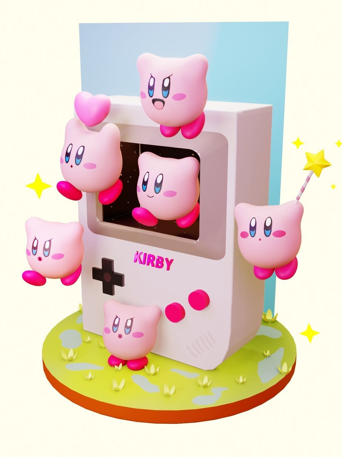 Kirby Arcade 3D model_4