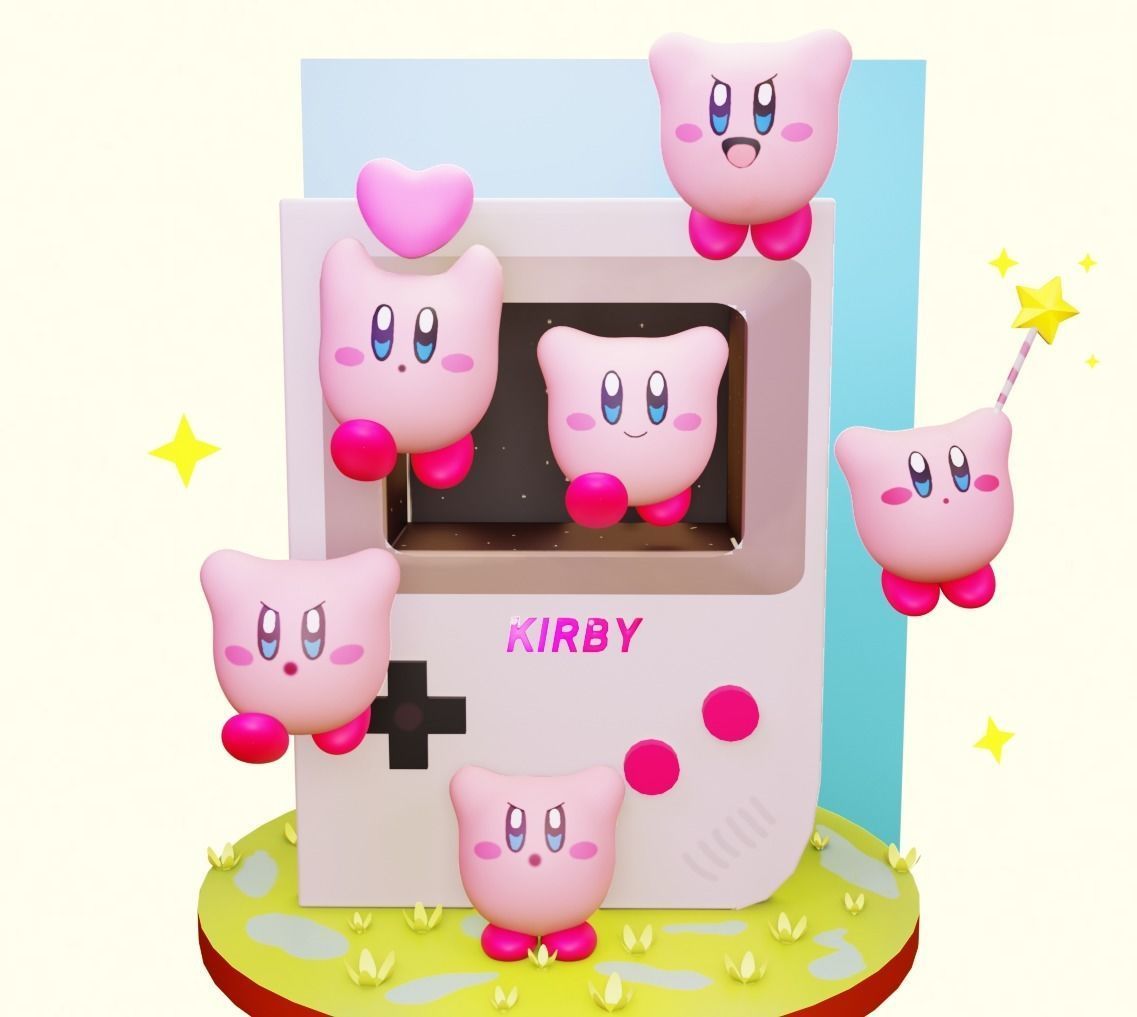 Kirby Arcade 3D model_5
