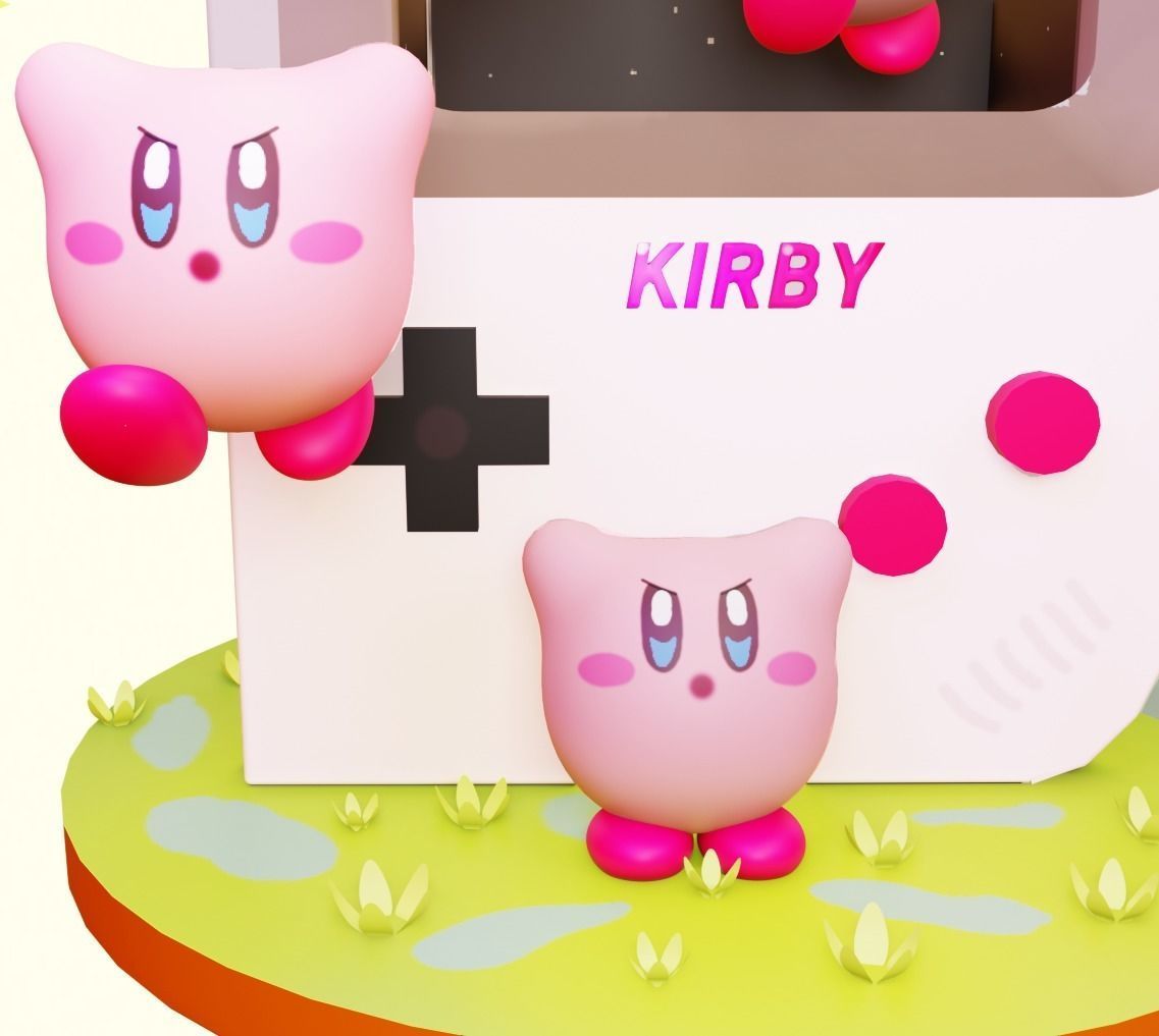 Kirby Arcade 3D model_6