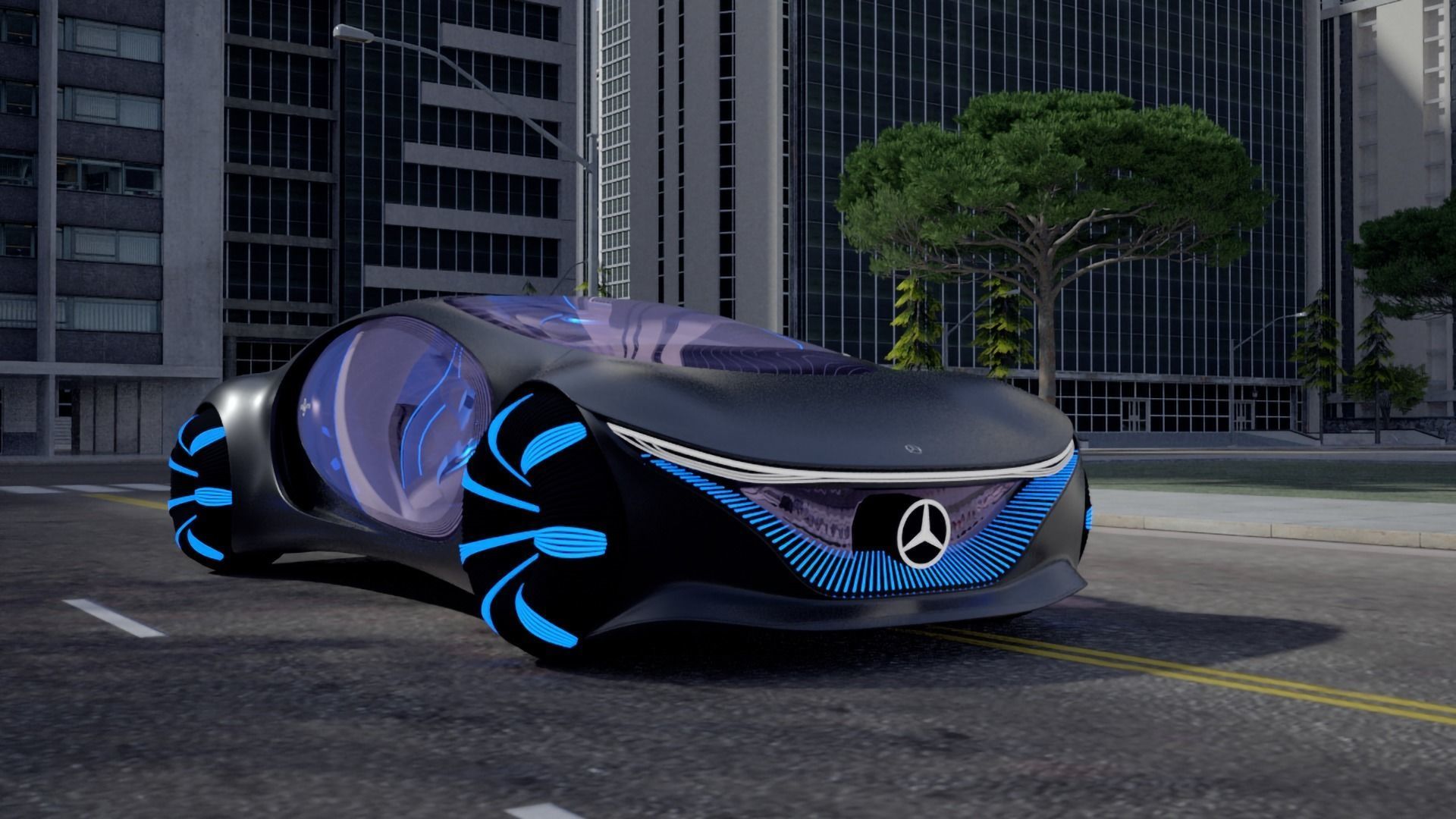 Mercedes-Benz Vision AVTR Concept 2020 3D model_9